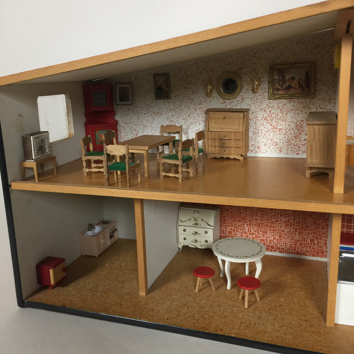 Puppenhaus von Lundby mit Möbeln