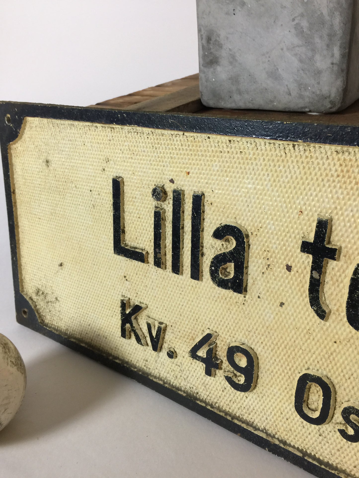 Straßenschild aus Schweden