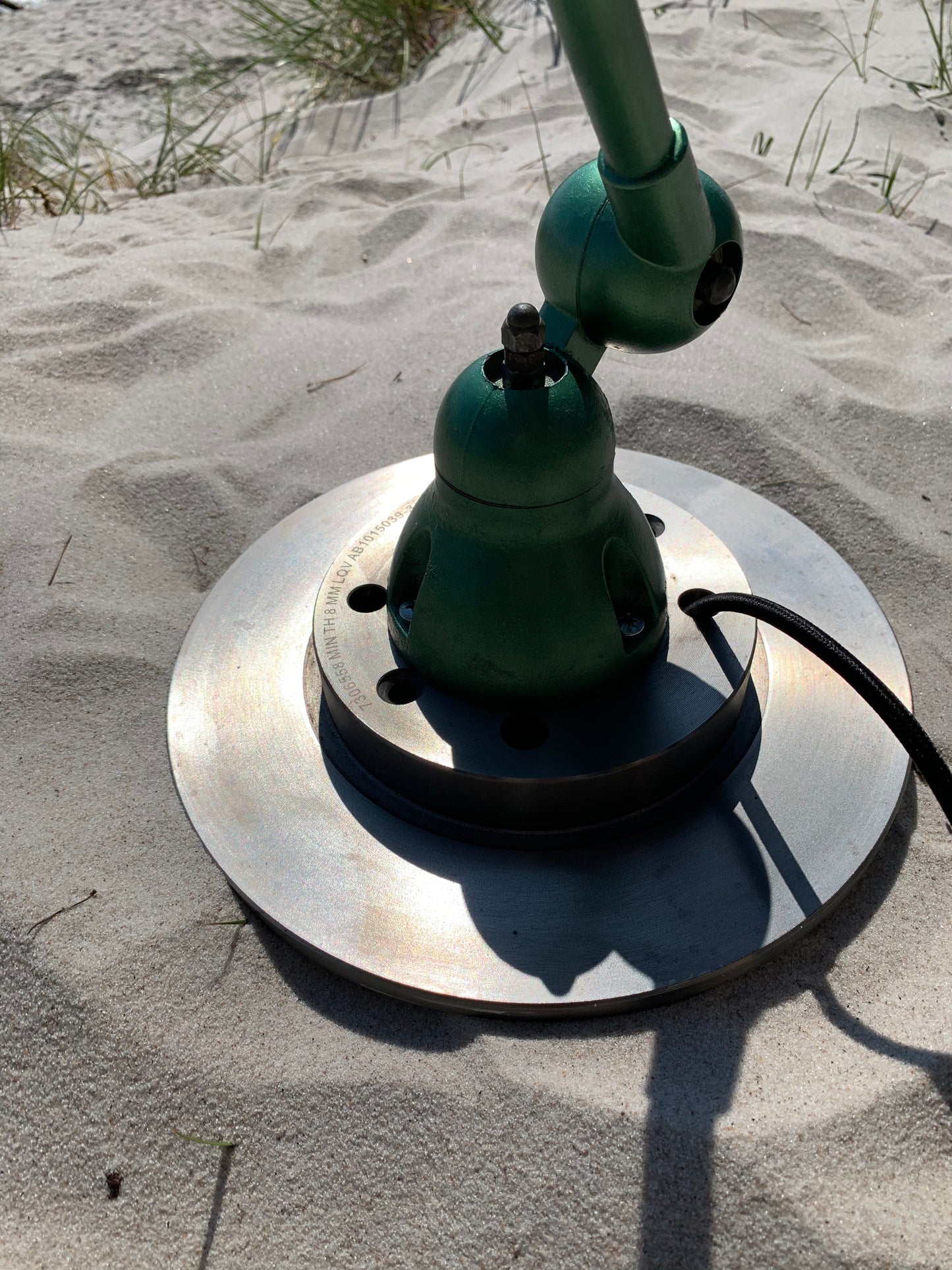 Jieldé-Lampe mit 4 Armen - Grün mit Ein-/Ausschalter