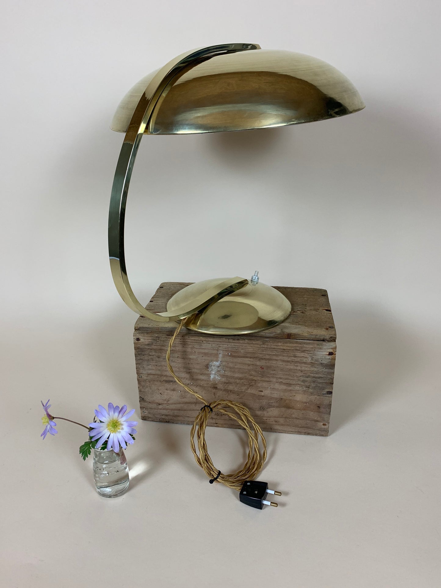 Messinglampe von Hillebrand