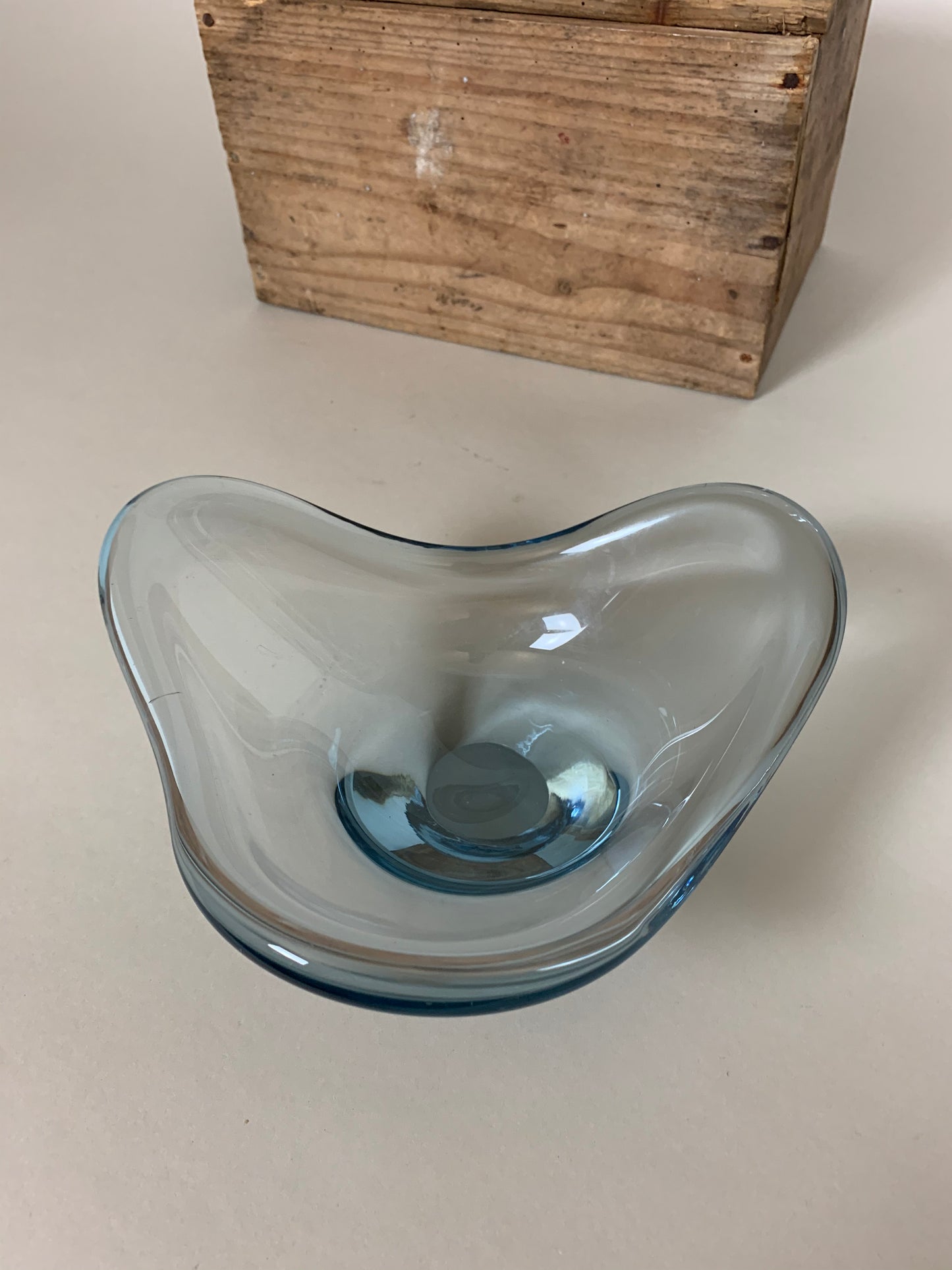 Holmegaard Glasschale - Blau