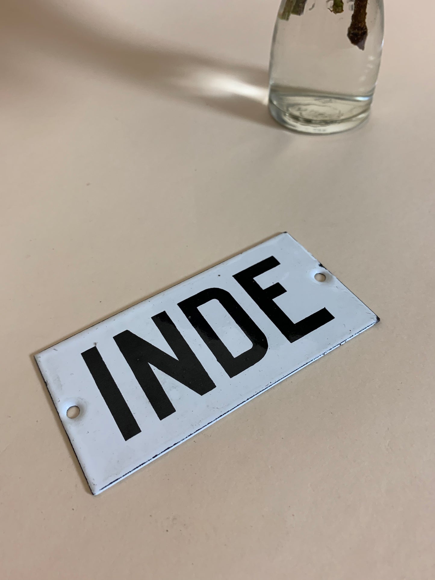 Emailleschild - INNEN