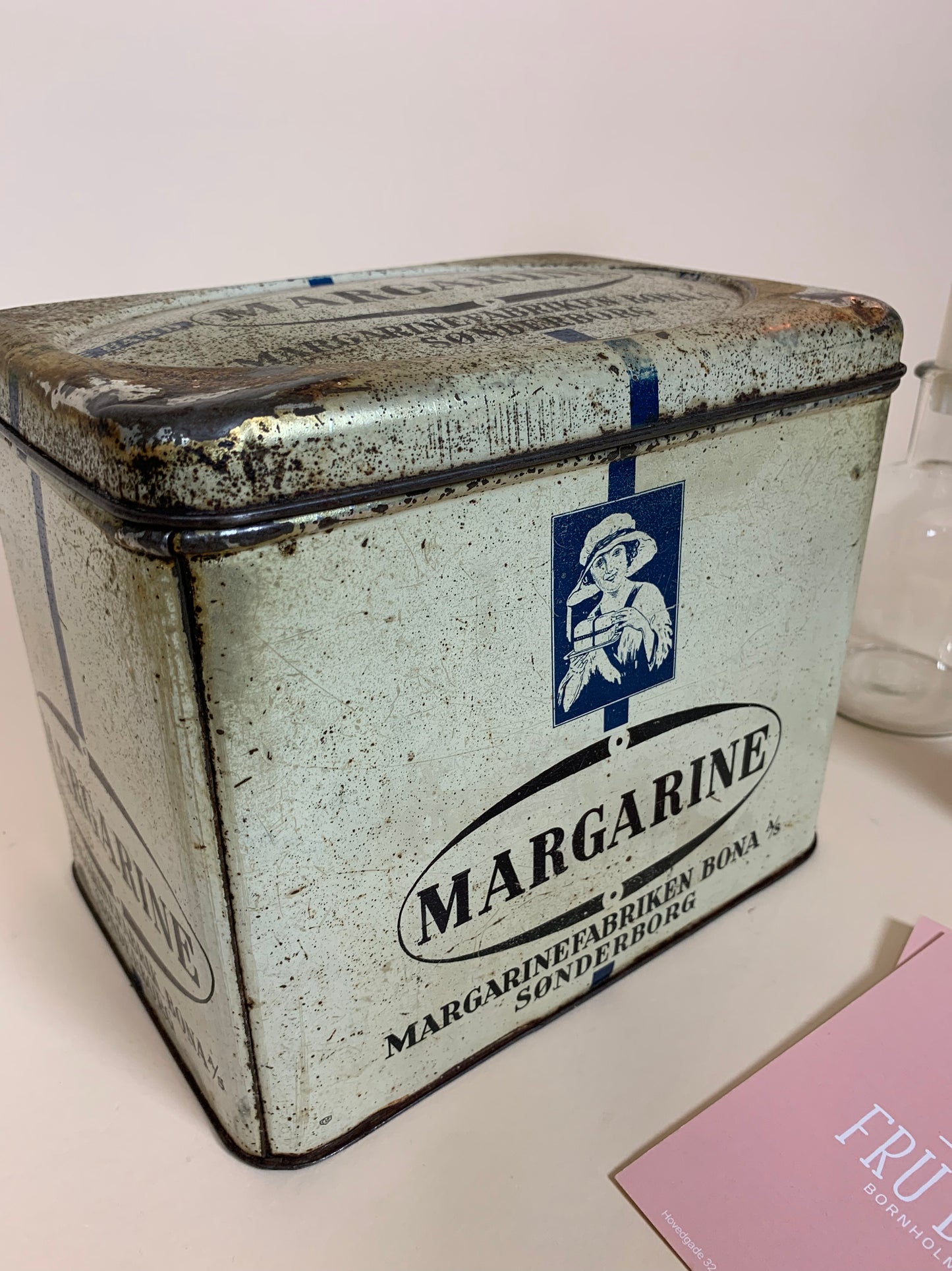 Schöne alte Margarinedose aus Sønderborg