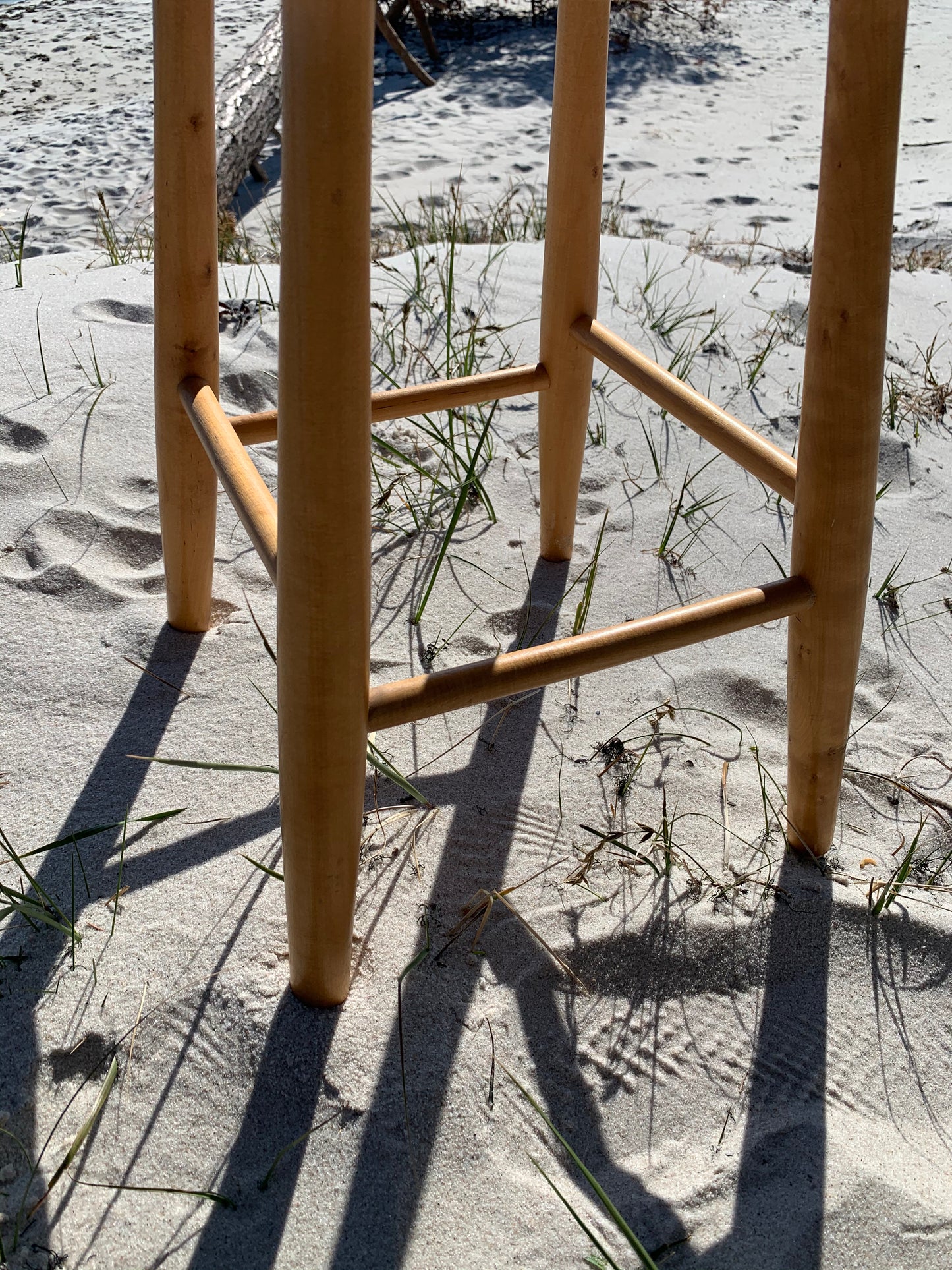 Der Holzhocker