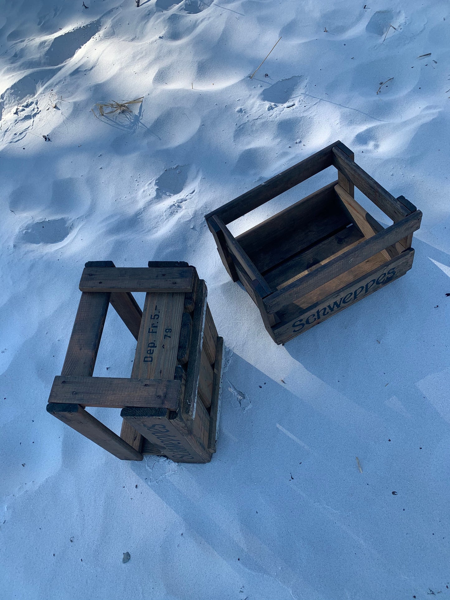Feine und dekorative Holzkiste aus den 1970er Jahren