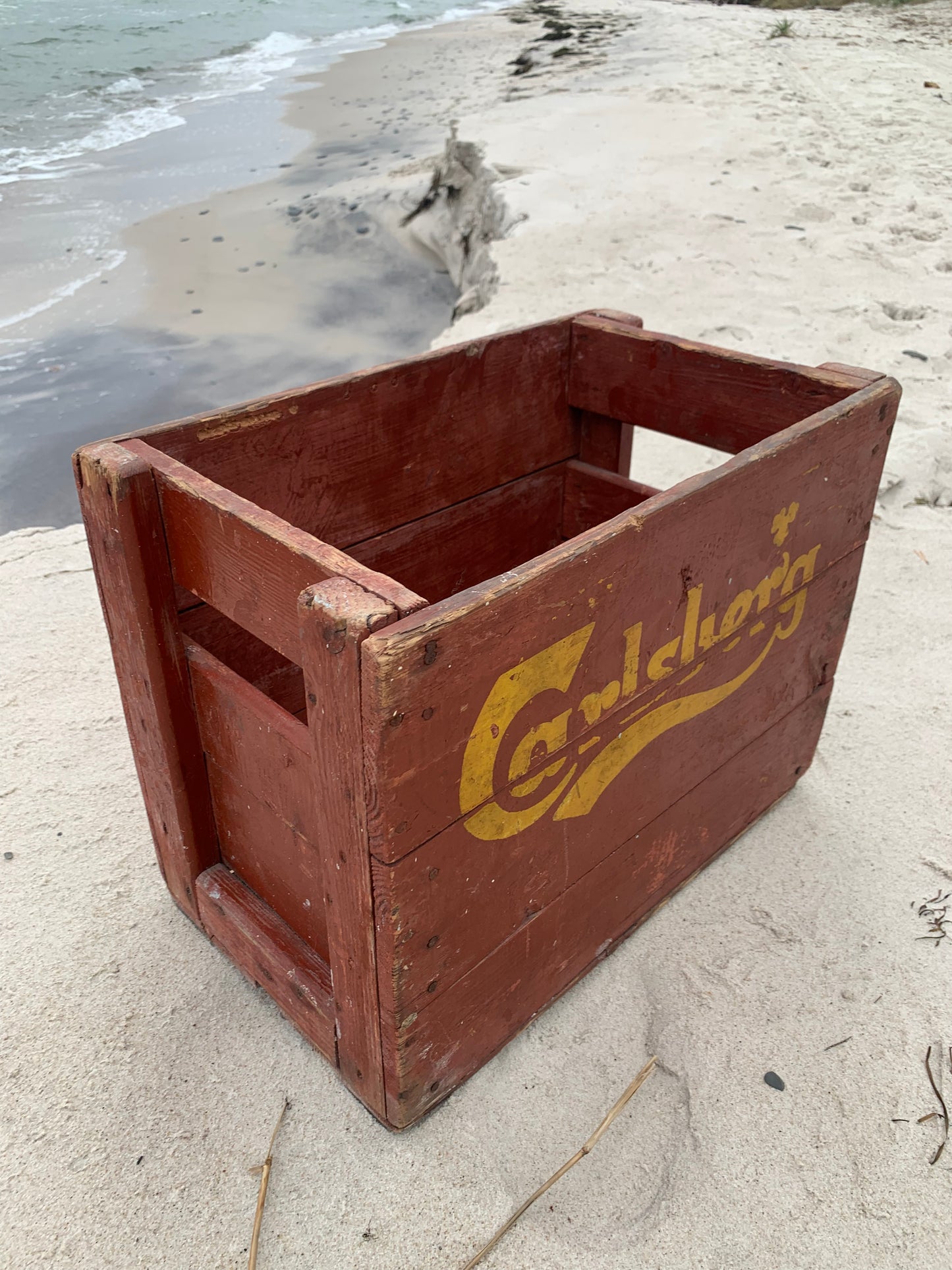 Alte Carlsberg-Bierkiste