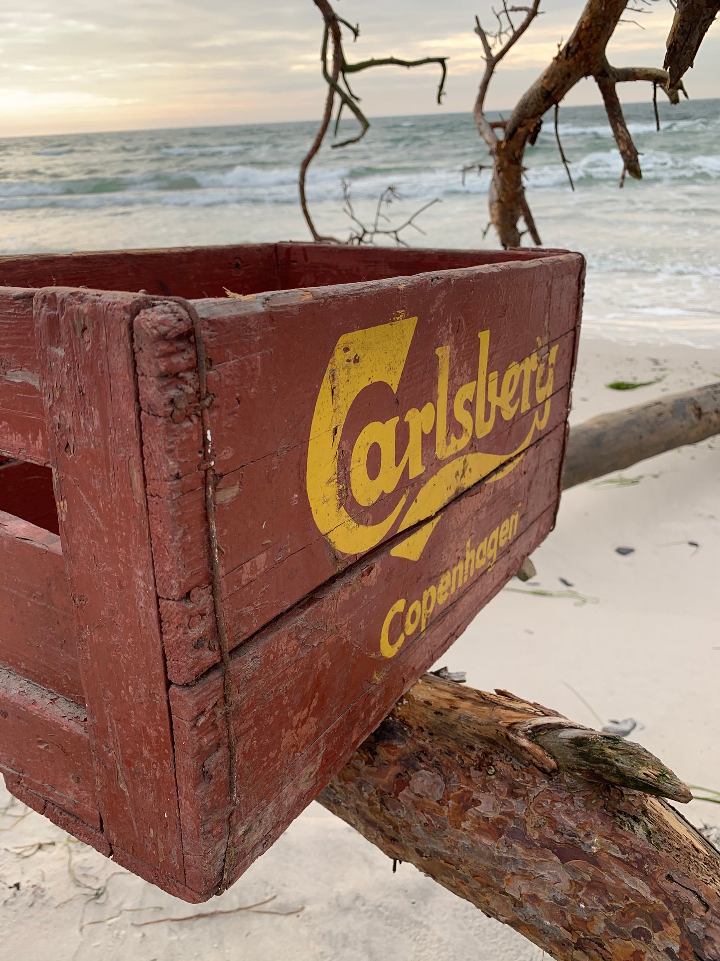 Alter Bierkasten von Carlsberg