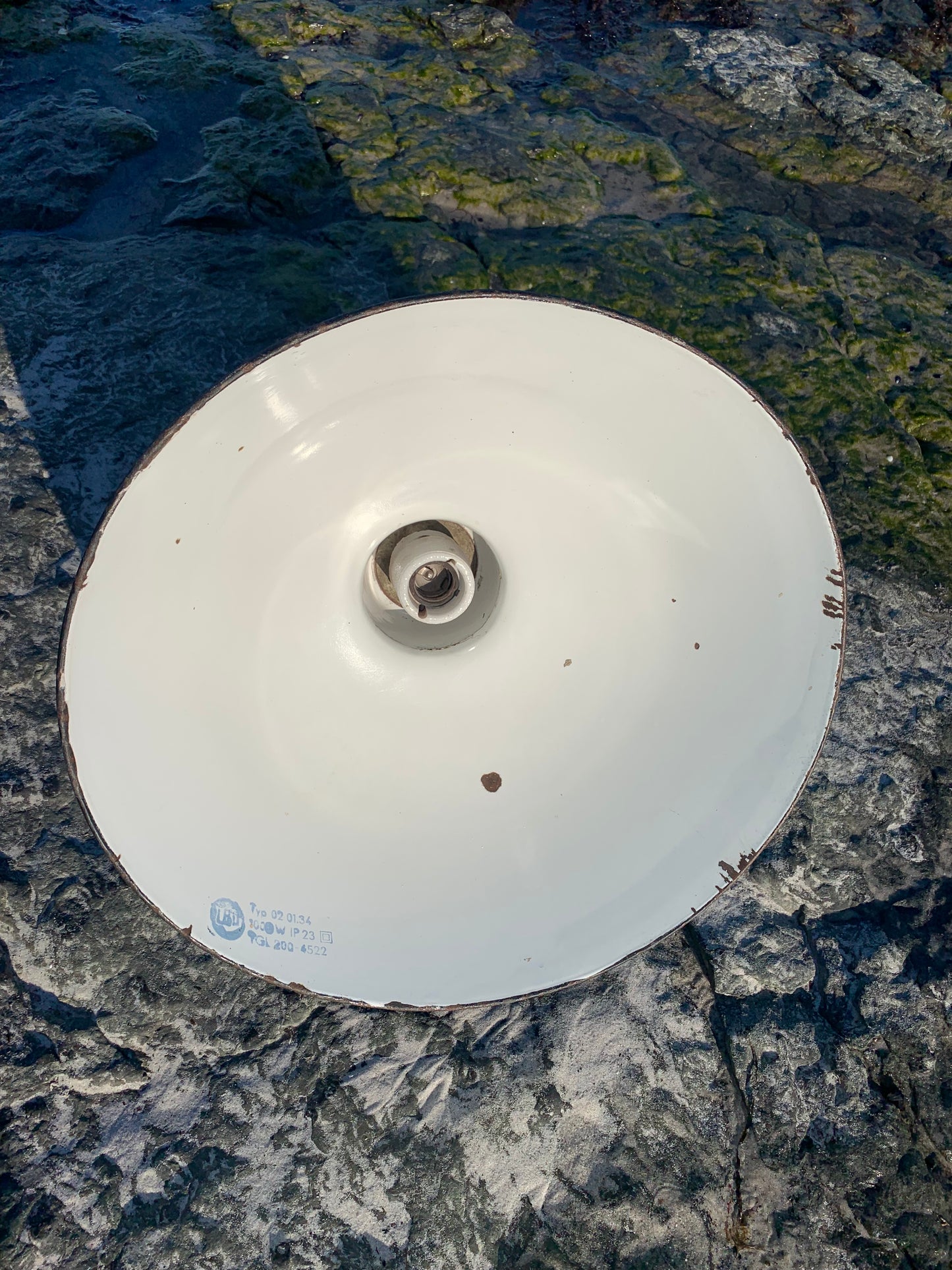 Industrielampe aus Emaille