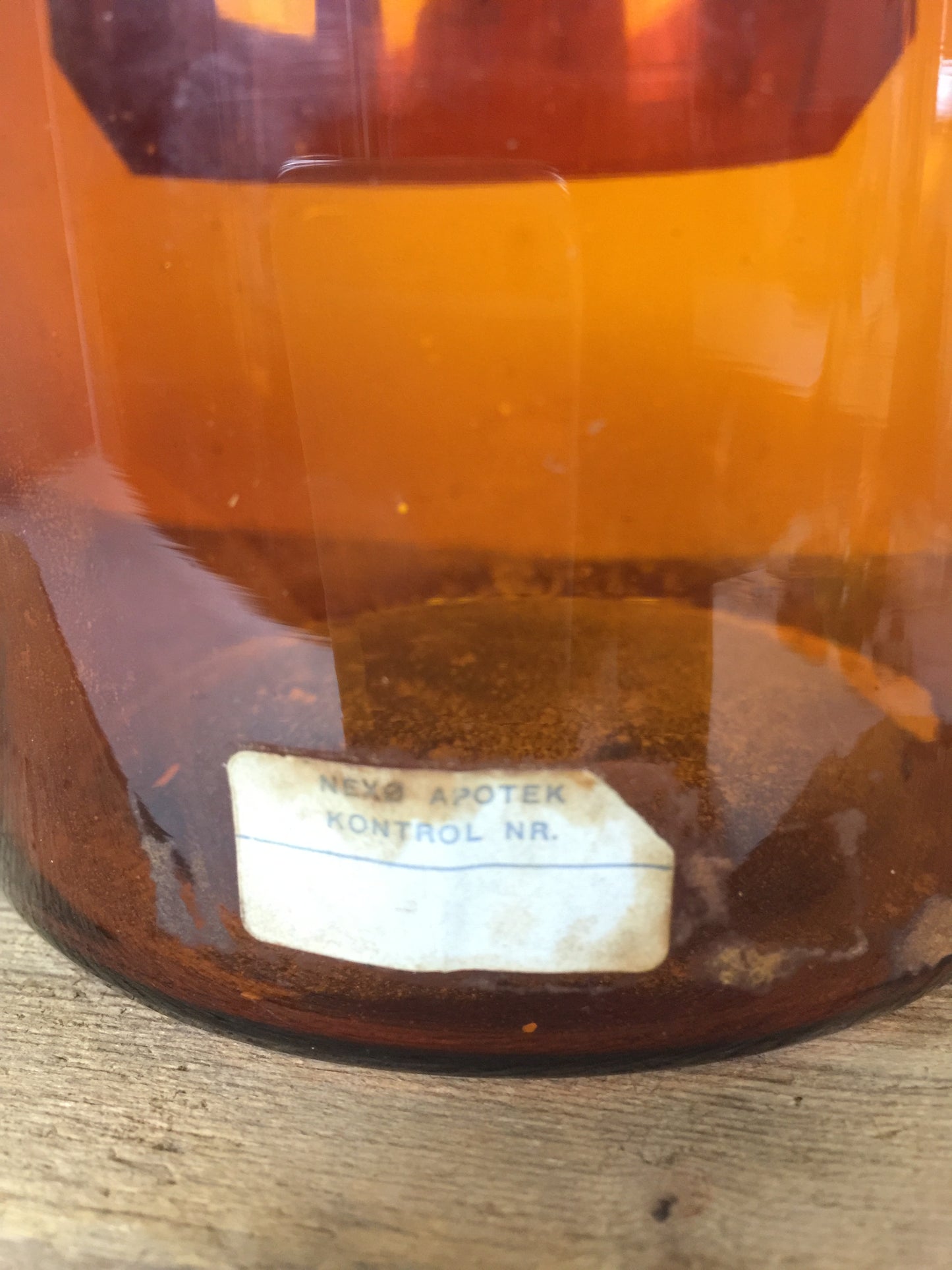 Sehr altes Apothekerglas aus der Nexø Apotheke