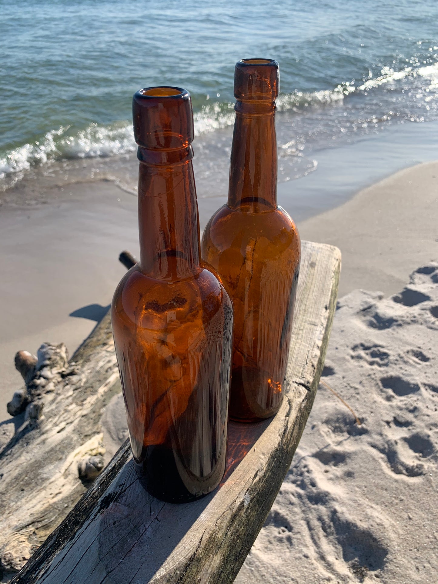 Alte Flasche - Braun