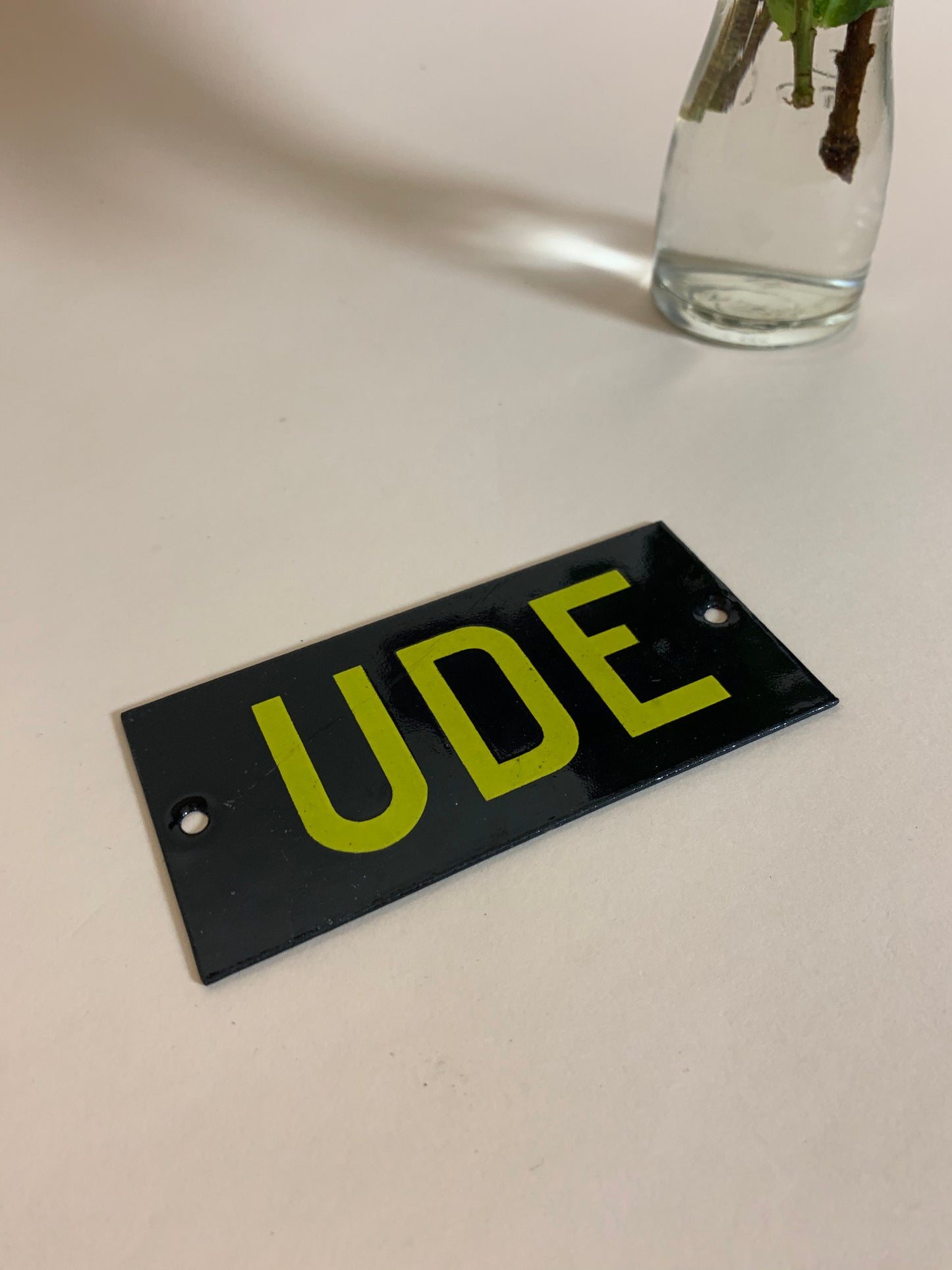 Emailleschild - AUSSEN
