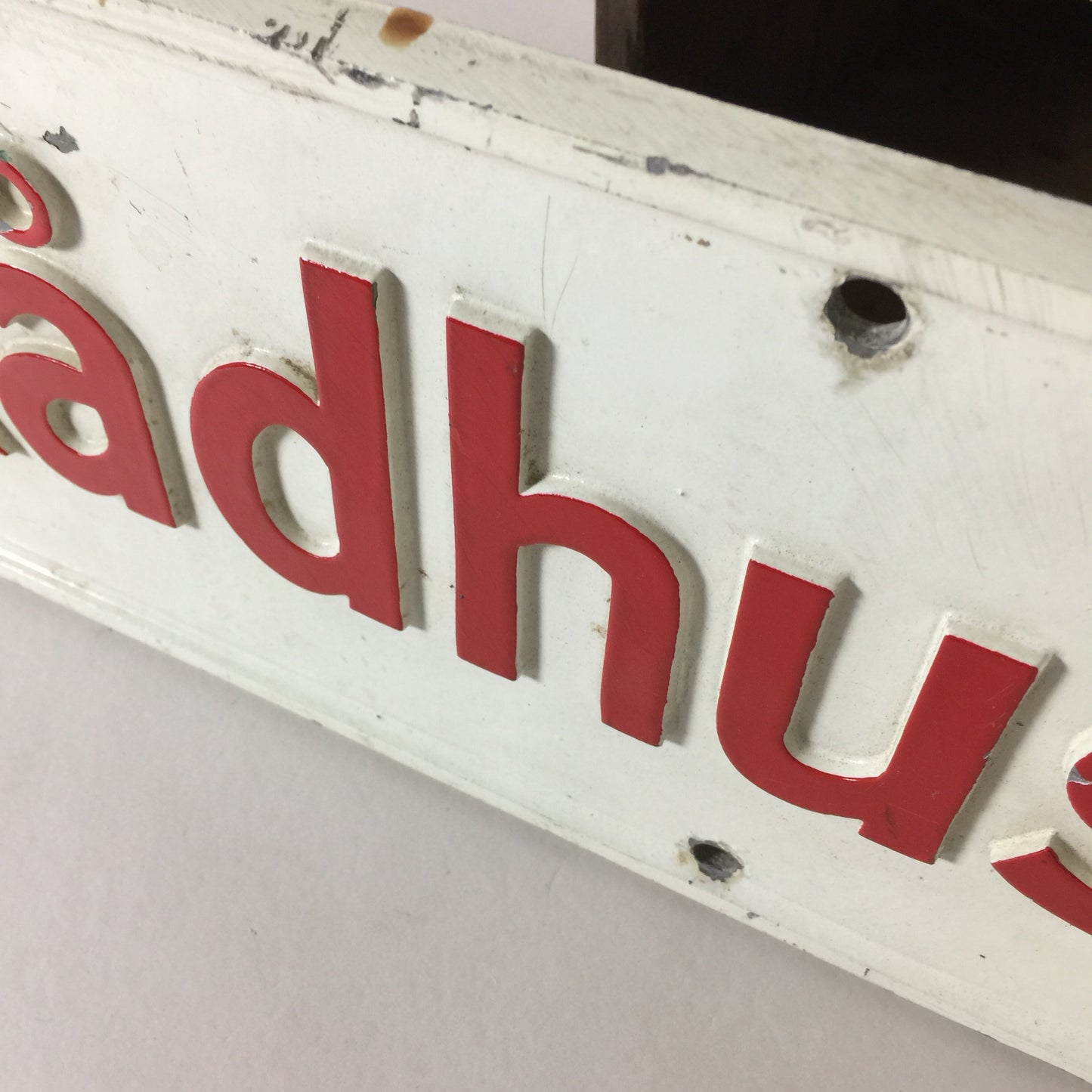 Straßenschild von Hundested.
