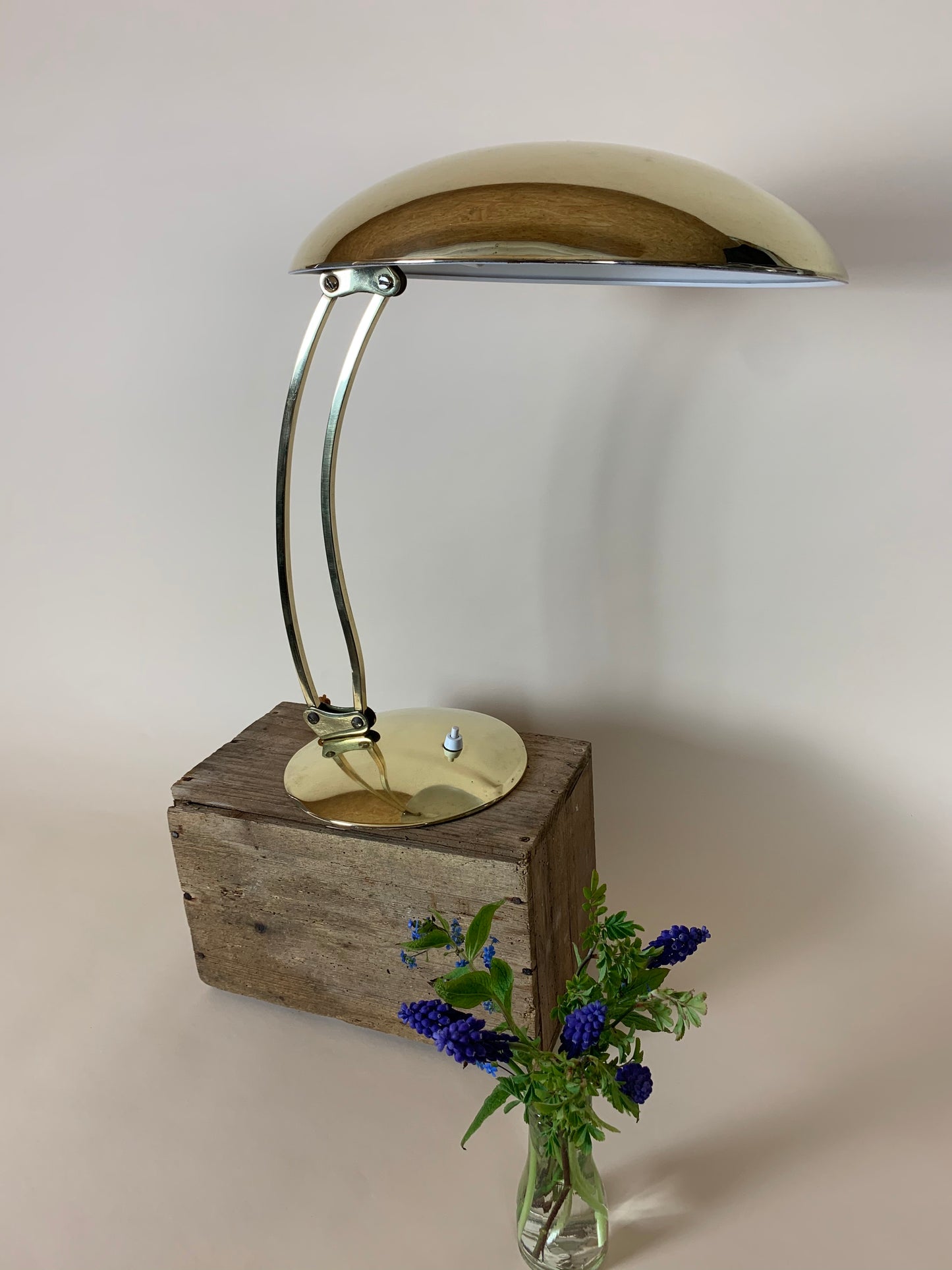 Christian Dell 6764 Vintage Lampe aus Messing