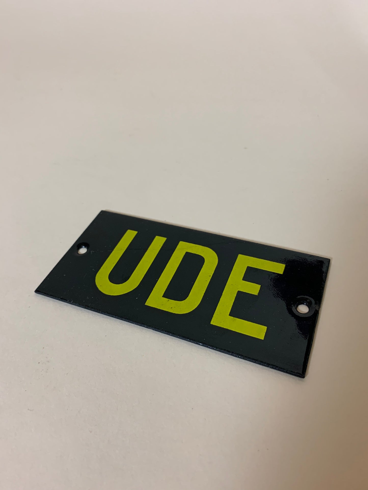 Emailleschild - AUSSEN