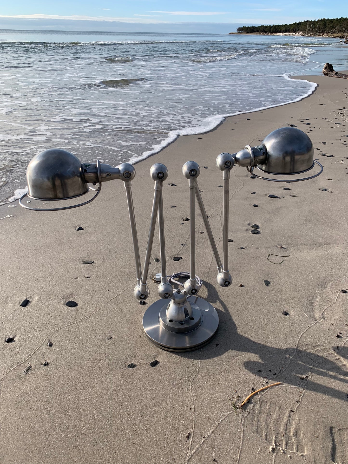 Jieldé Doppel-Steh-/Tischlampe mit 2 x 3 Armen