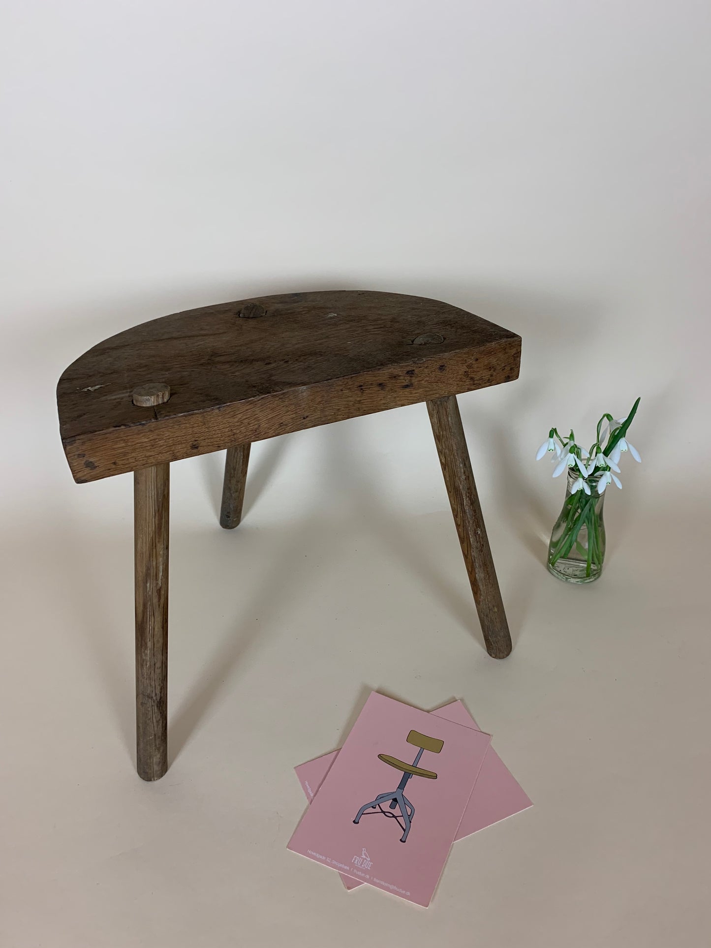 Melkschemel aus Holz