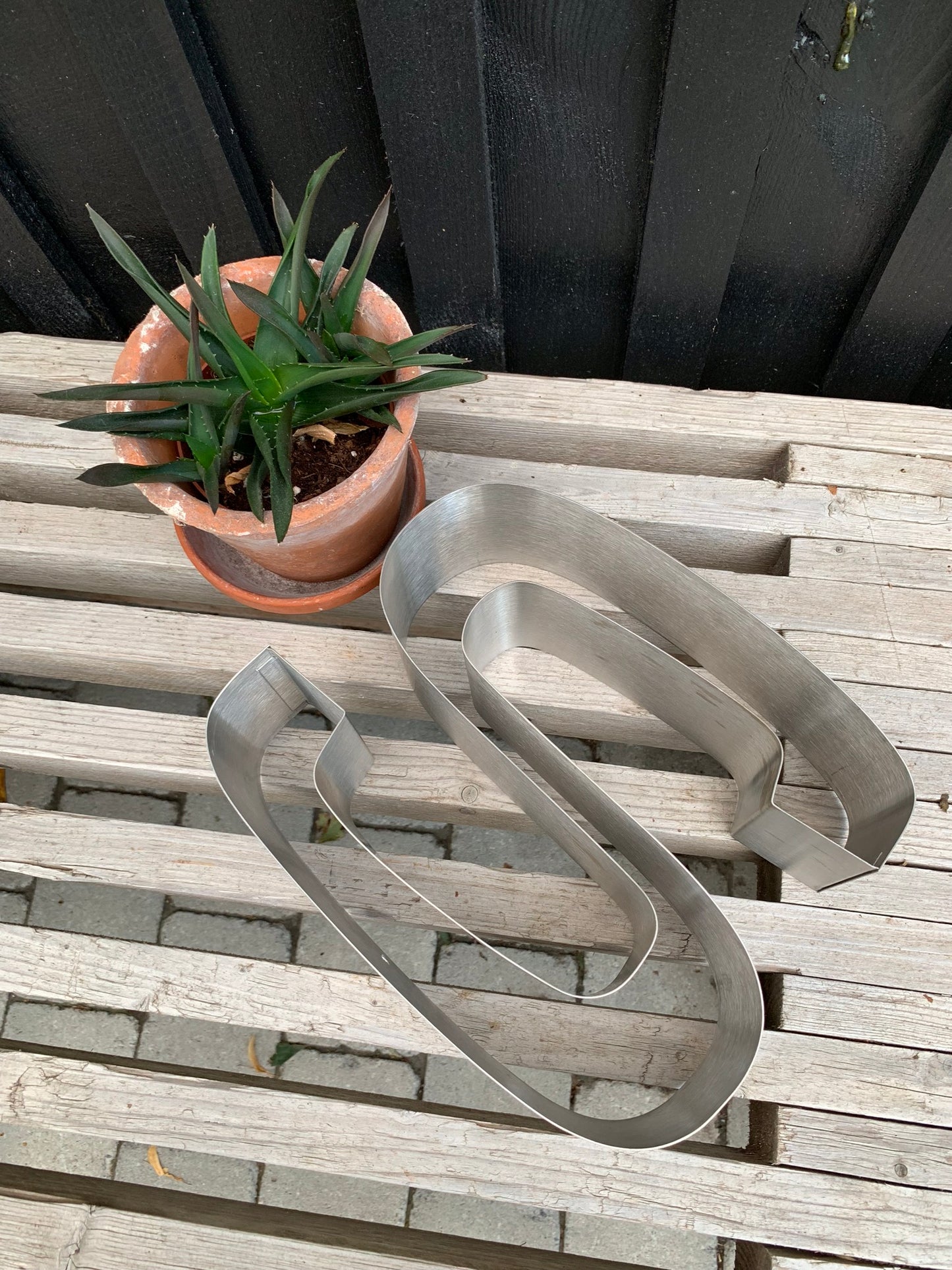 Buchstabe S aus Edelstahl