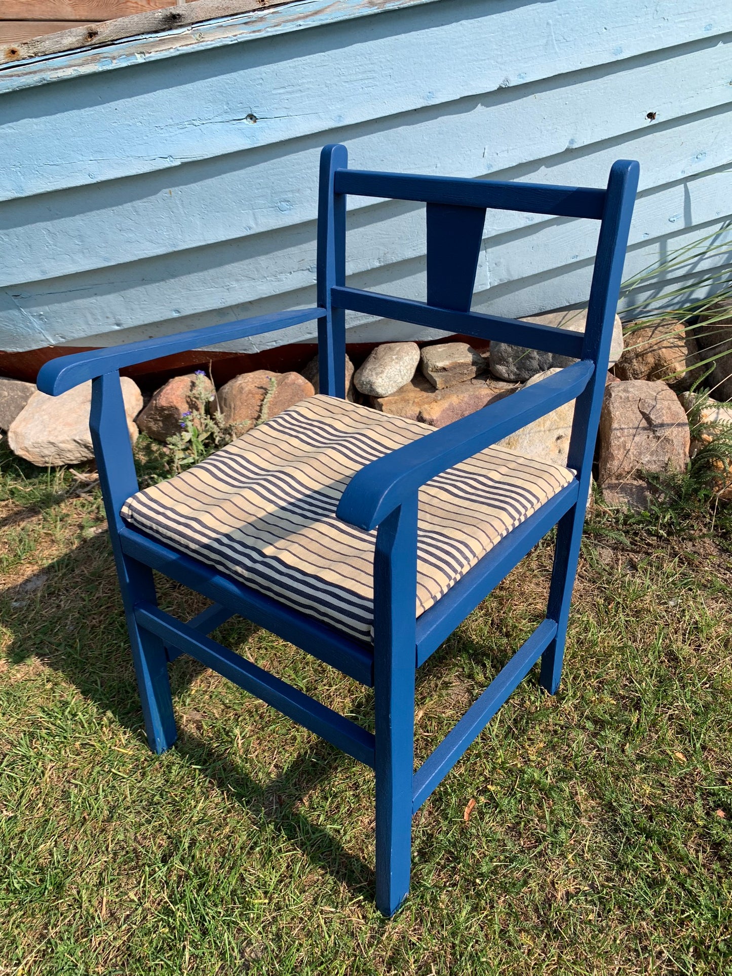 Kaare klint Kinderstuhl in Blau mit Kissen