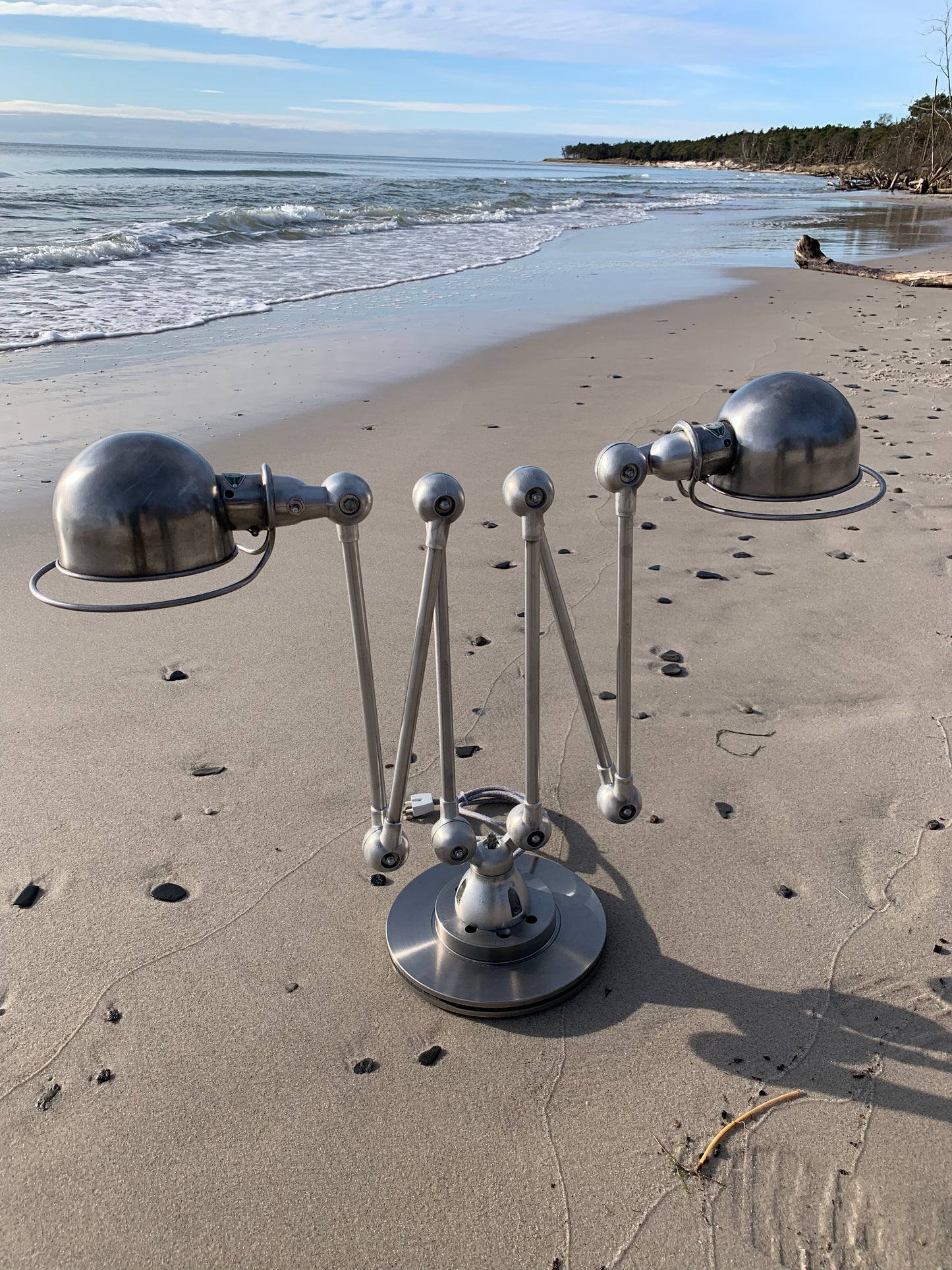 Jieldé Doppel-Steh-/Tischlampe mit 2 x 3 Armen