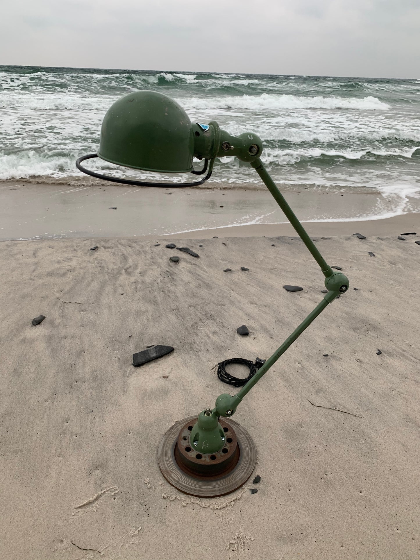 Jieldé Tisch-/Wandlampe mit zwei Armen - Grün