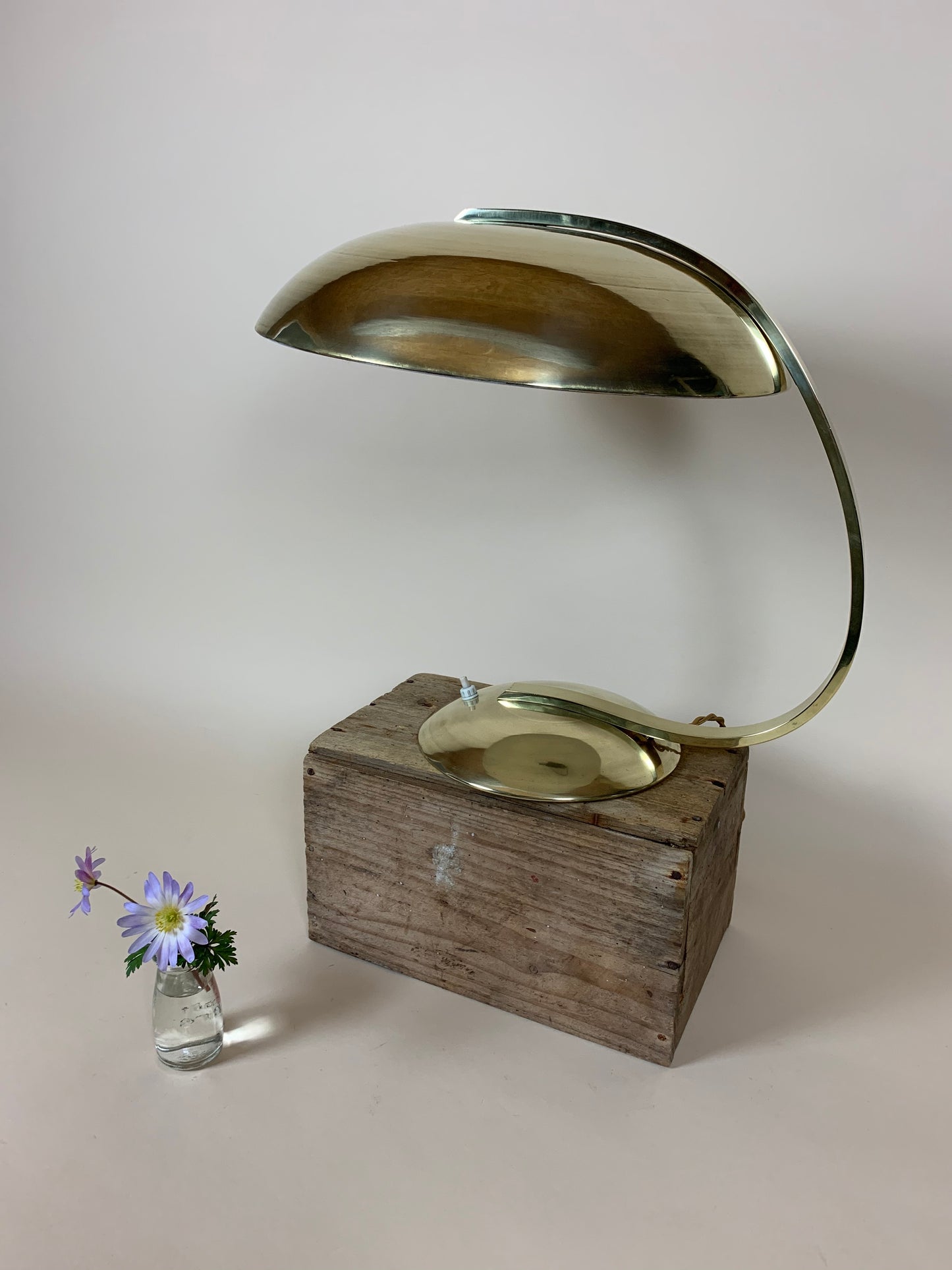Messinglampe von Hillebrand
