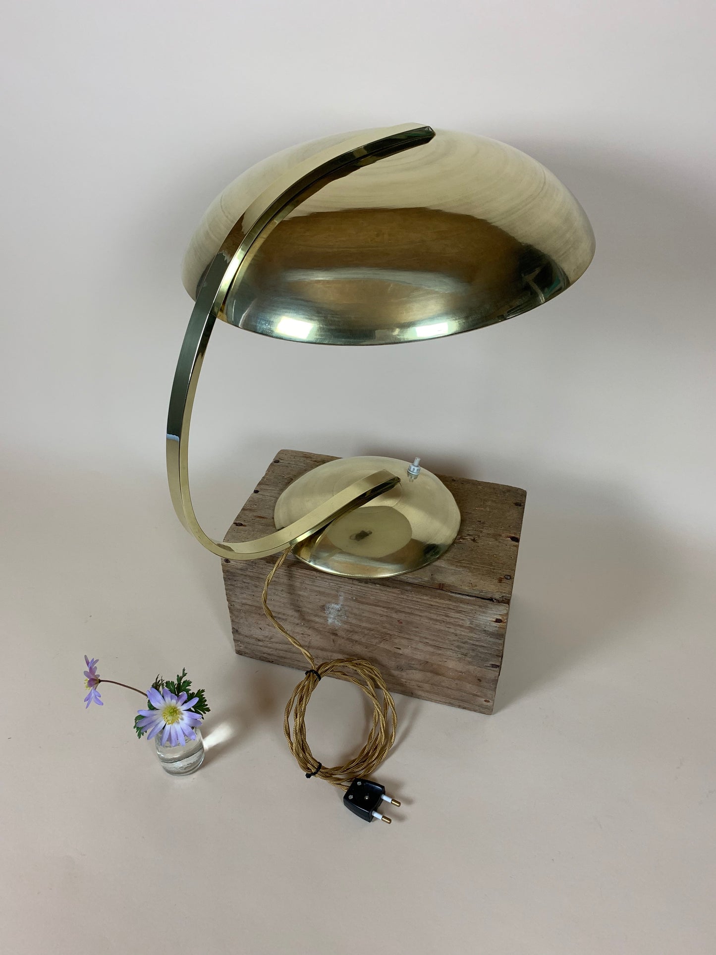 Messinglampe von Hillebrand