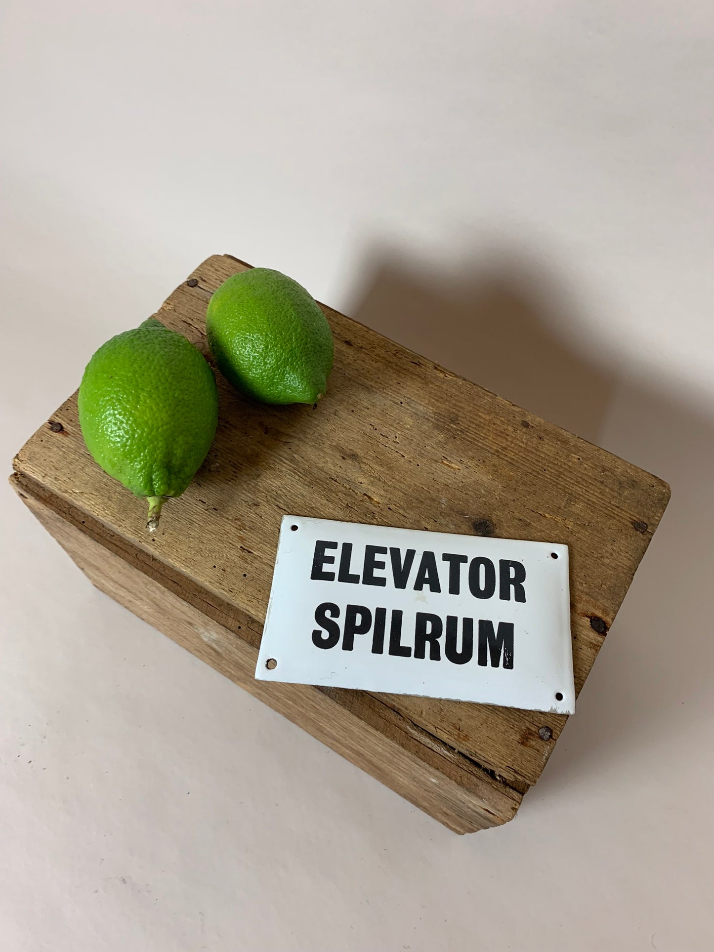 Lustiges Emailleschild für Aufzüge