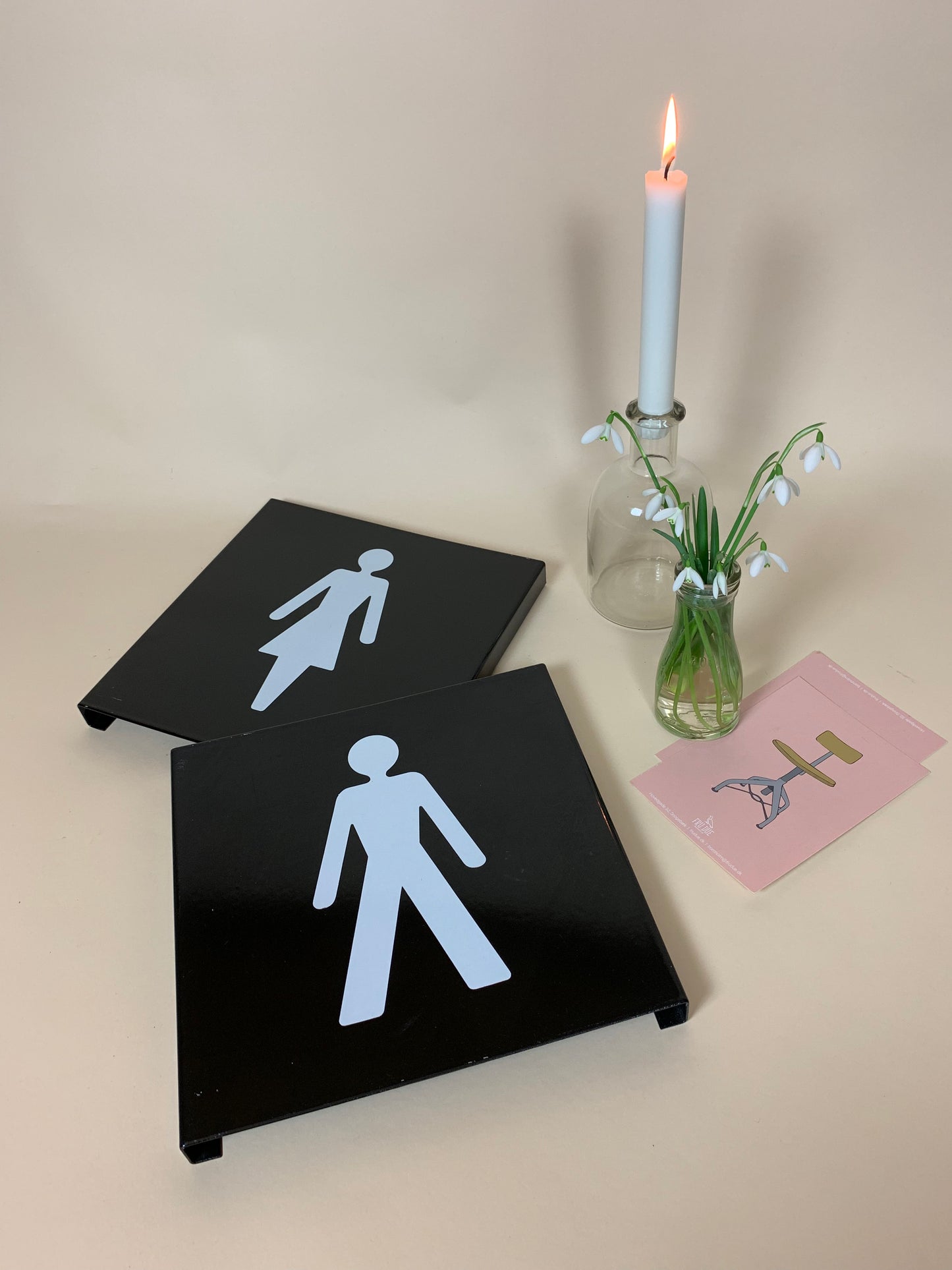 Set mit jeweils separaten Piktogrammen für Damen und Herren
