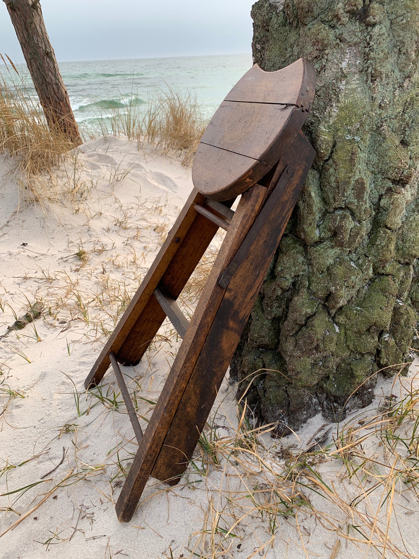 Trittleiter aus Holz