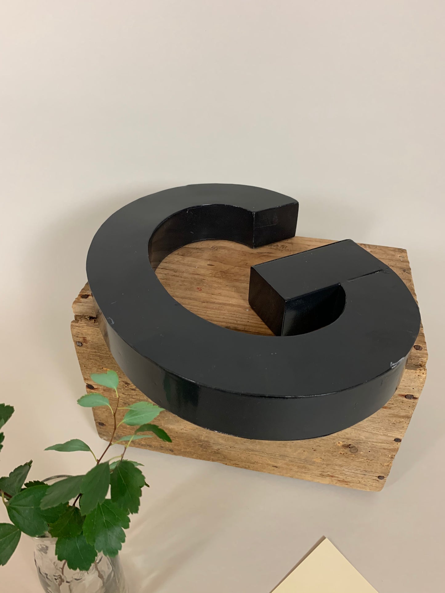 Fassadenbuchstabe G - Schwarz
