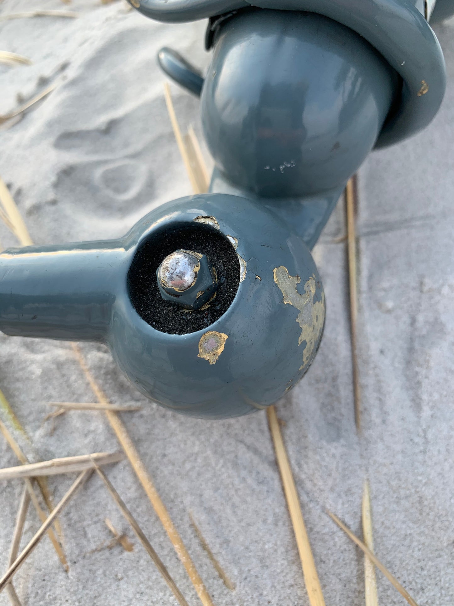 Jieldé Wandleuchte in Grau mit viel Patina