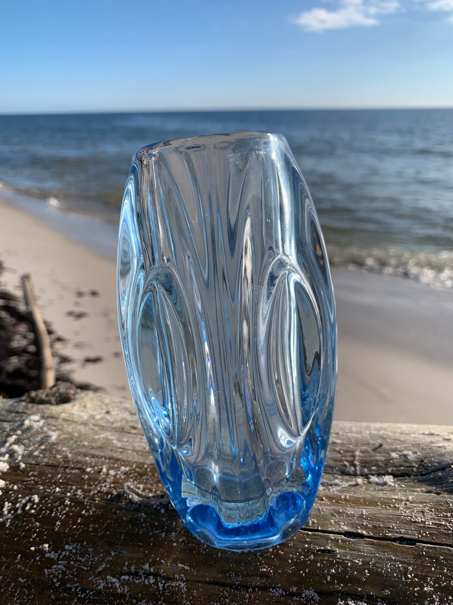 Dekorative Glasvase - Blau