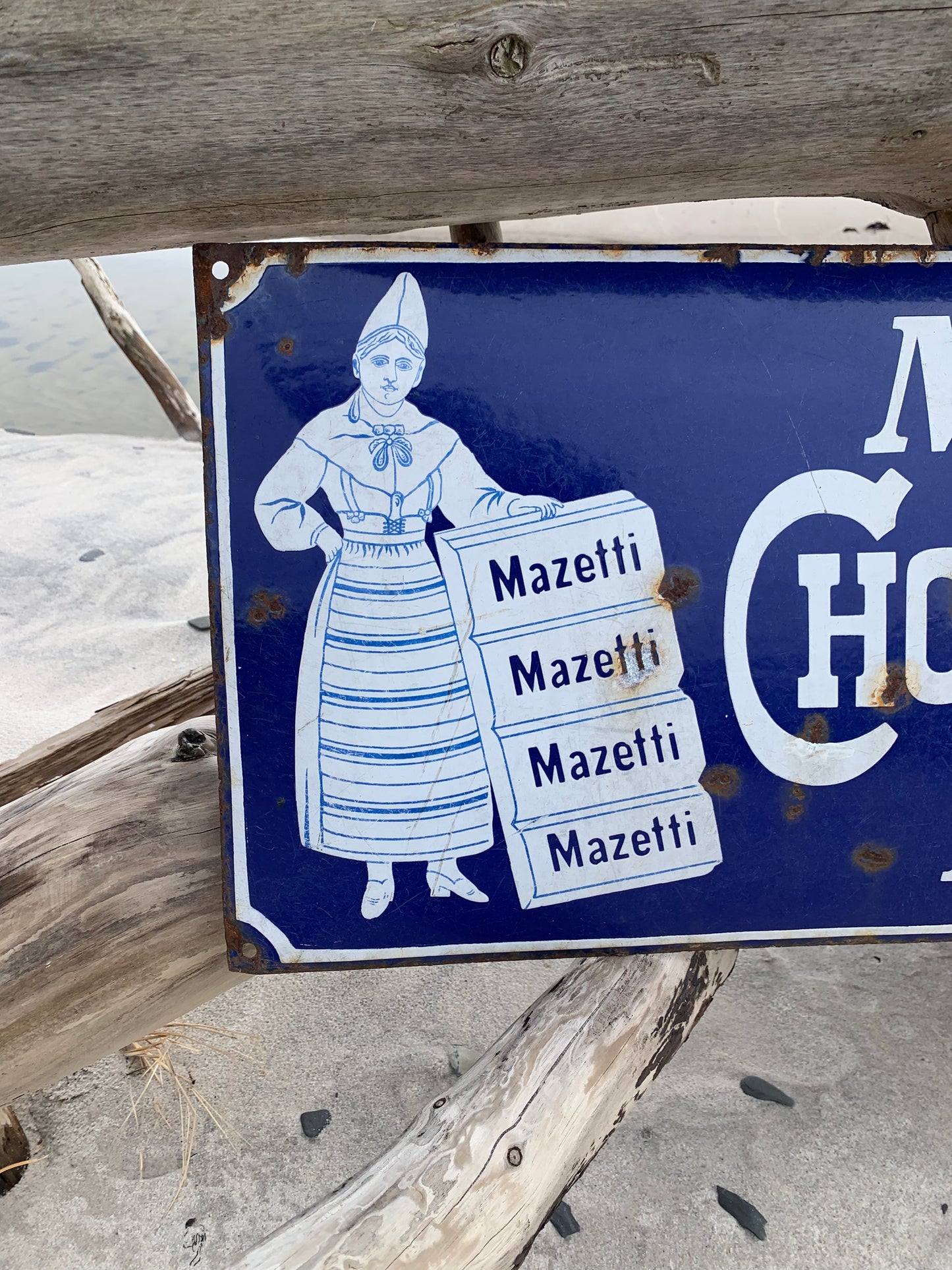 Emailleschild - Mazetti