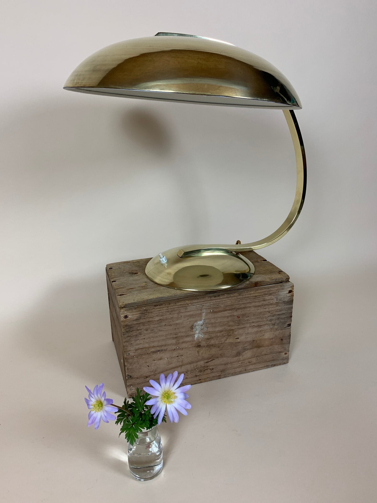 Messinglampe von Hillebrand