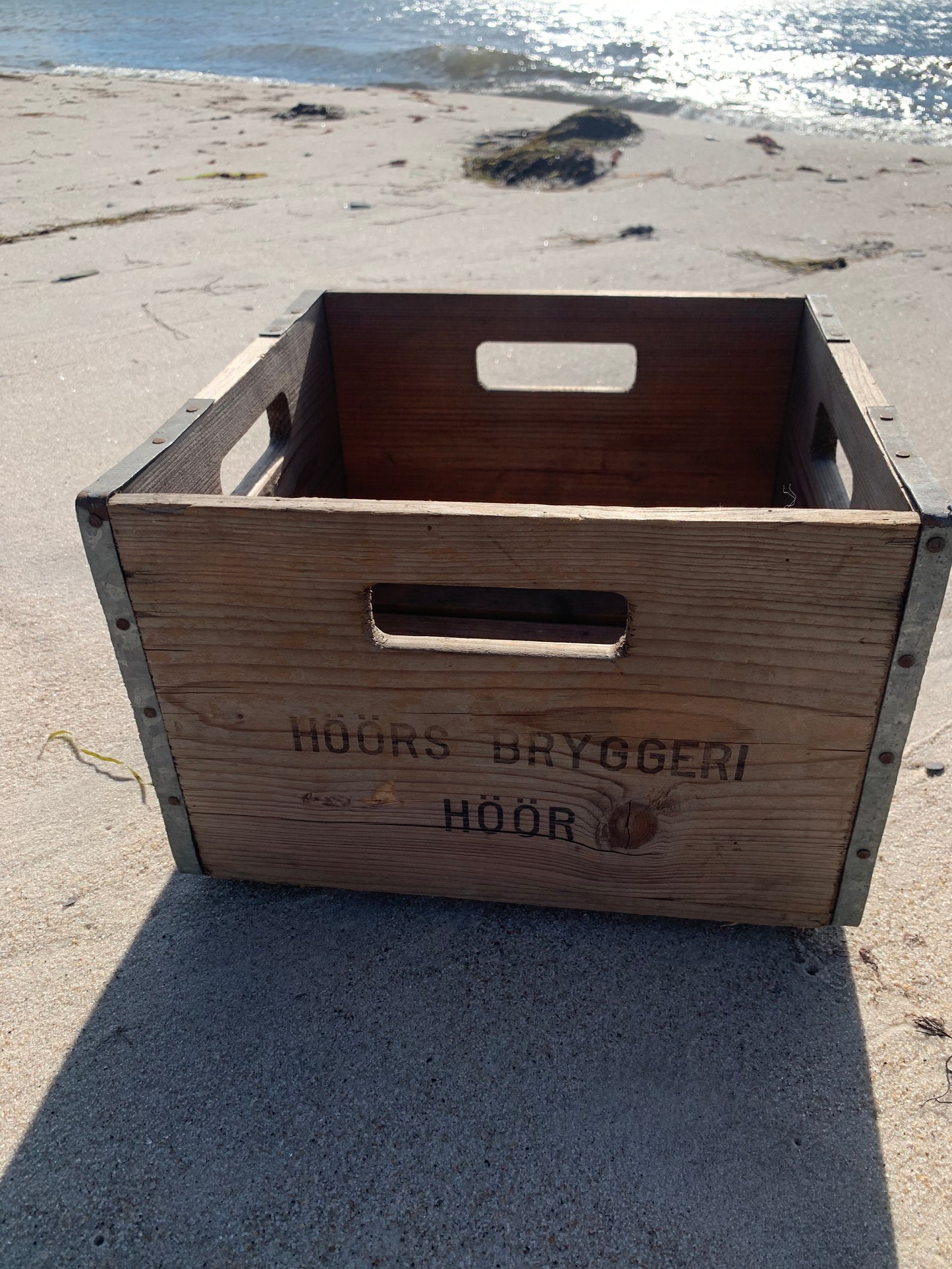 Holzkiste aus Brauerei in Höör