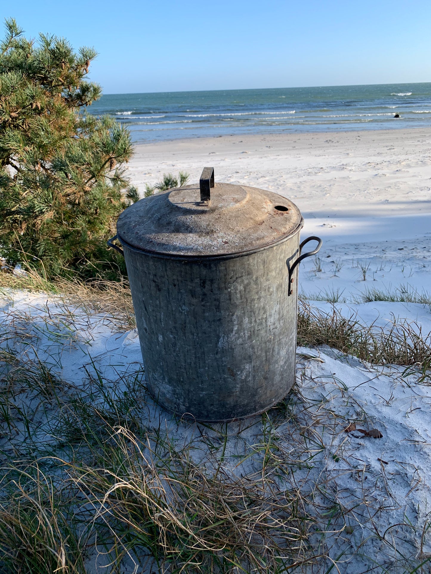 Zinkpökeleimer mit Deckel