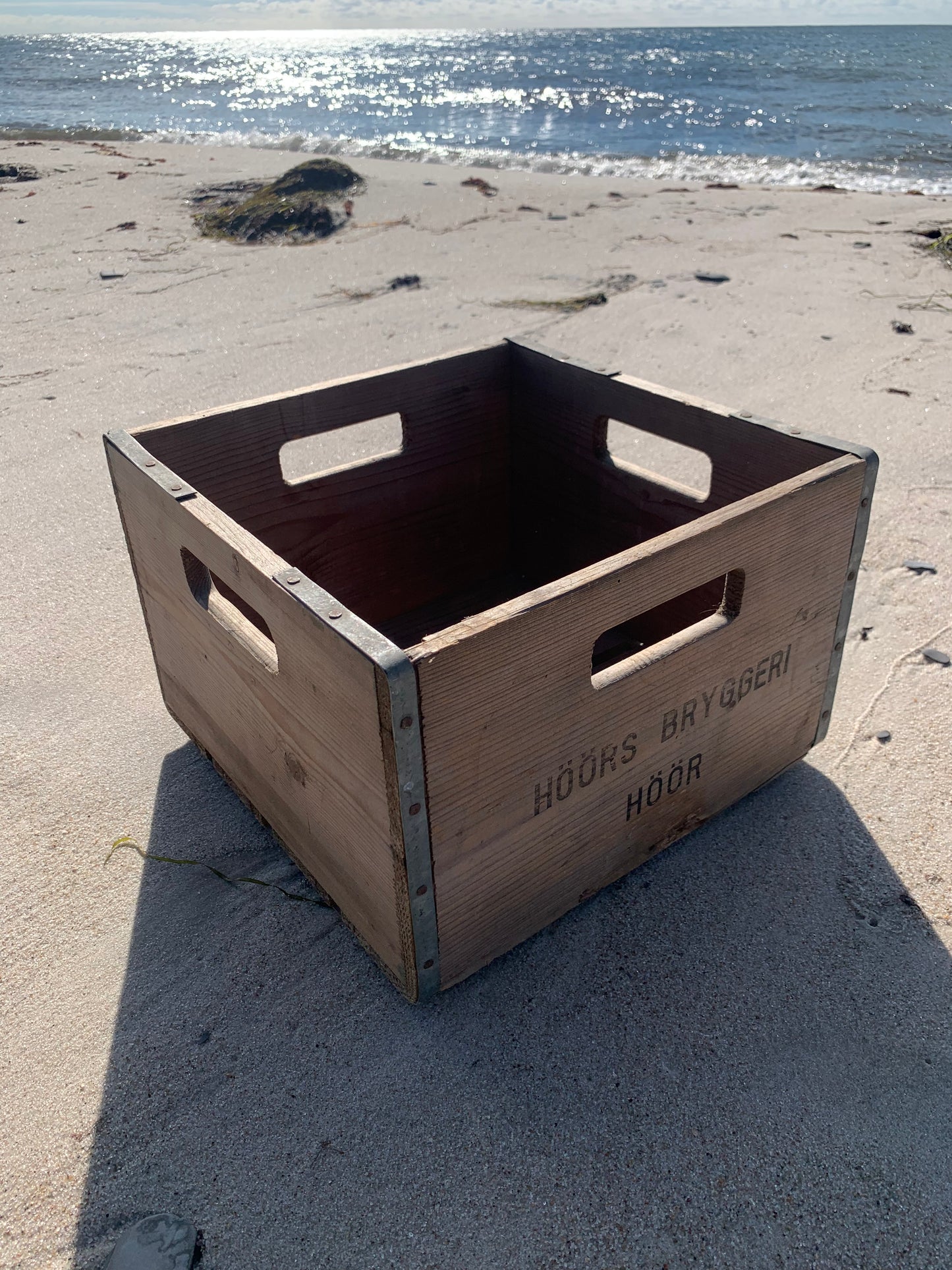 Holzkiste aus Brauerei in Höör