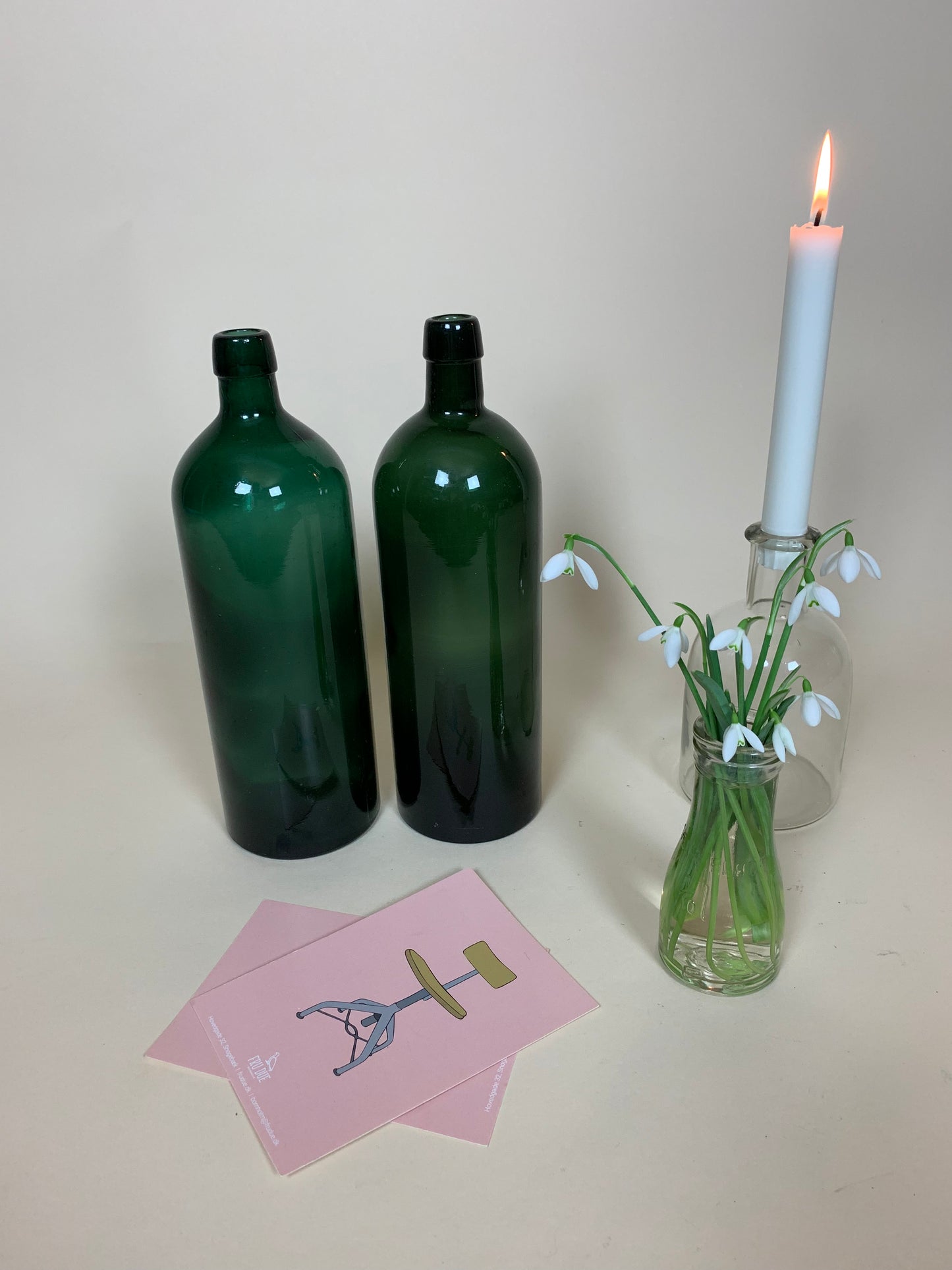 Dekorative grüne Flasche - Der Preis gilt pro STCK.