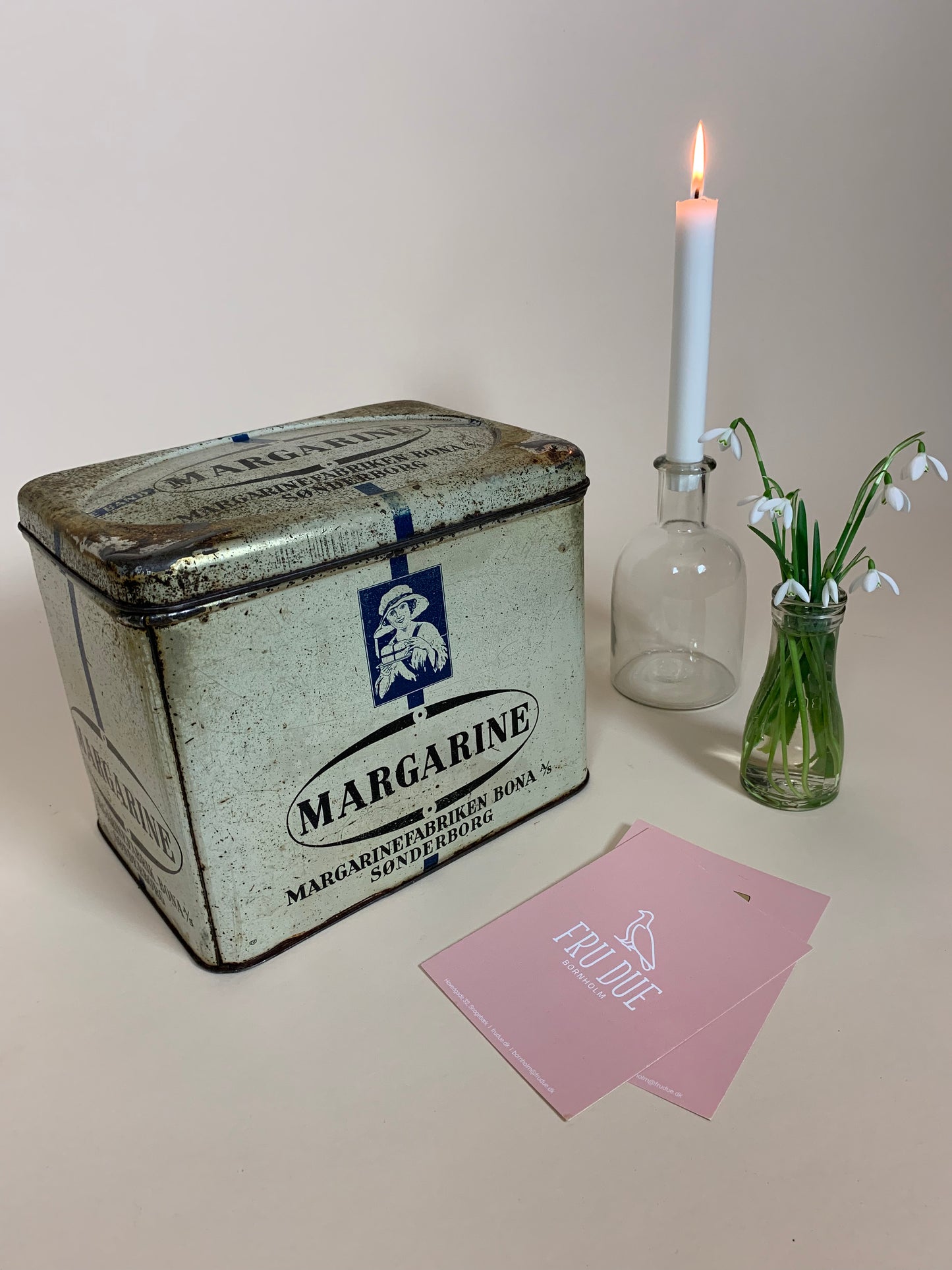 Schöne alte Margarinedose aus Sønderborg