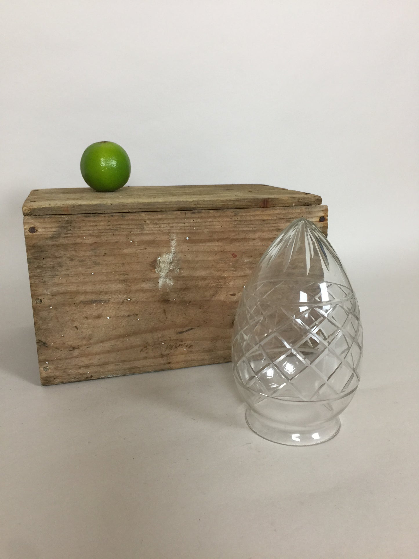 Schönes altes Lampenglas