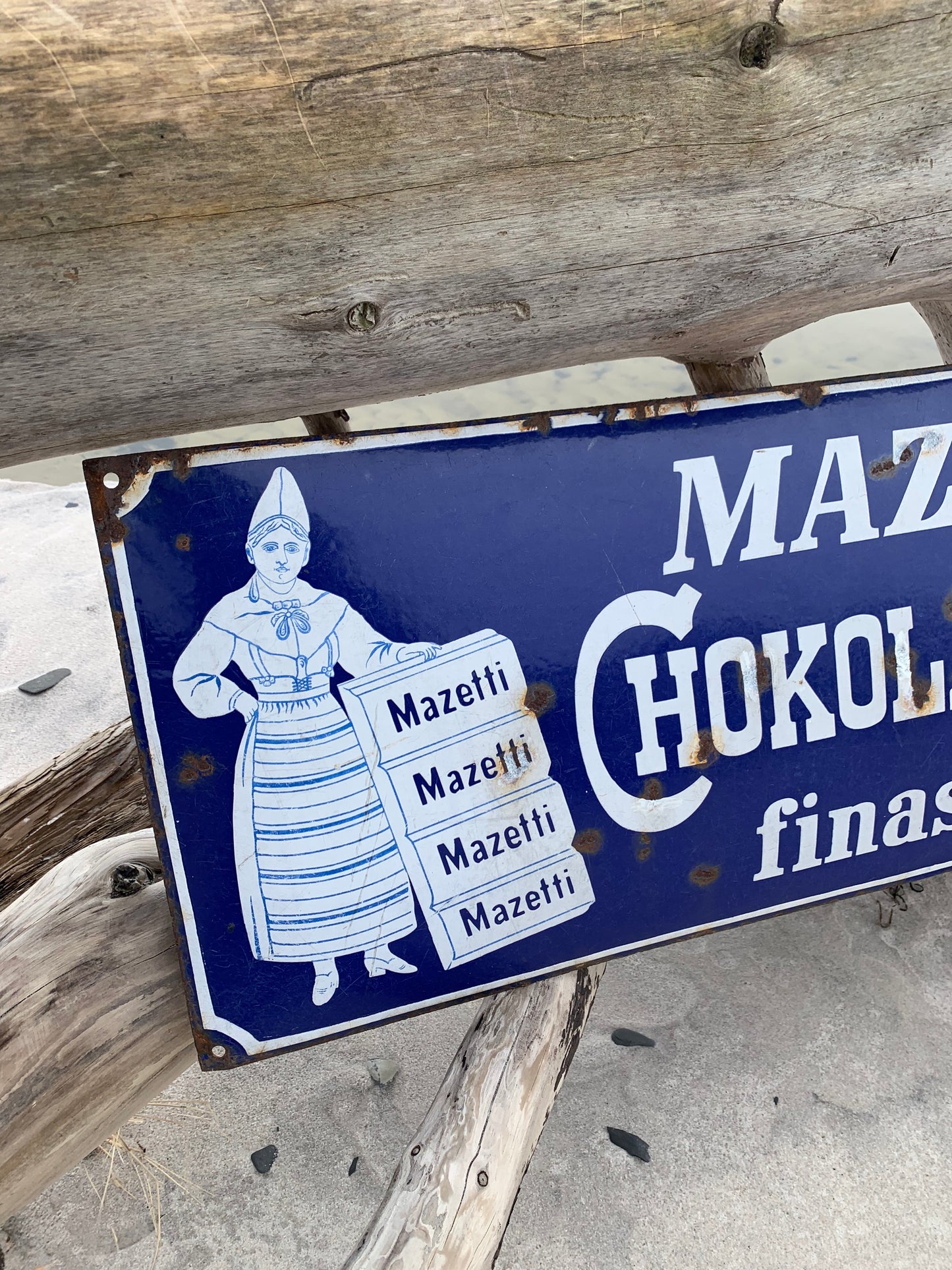 Emailleschild - Mazetti