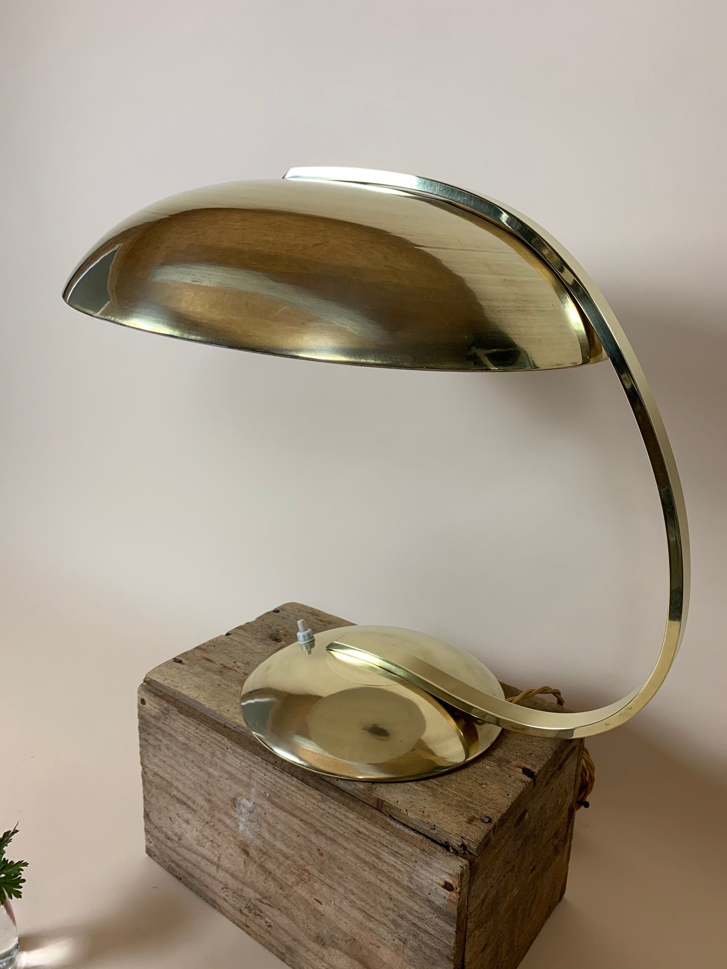Messinglampe von Hillebrand