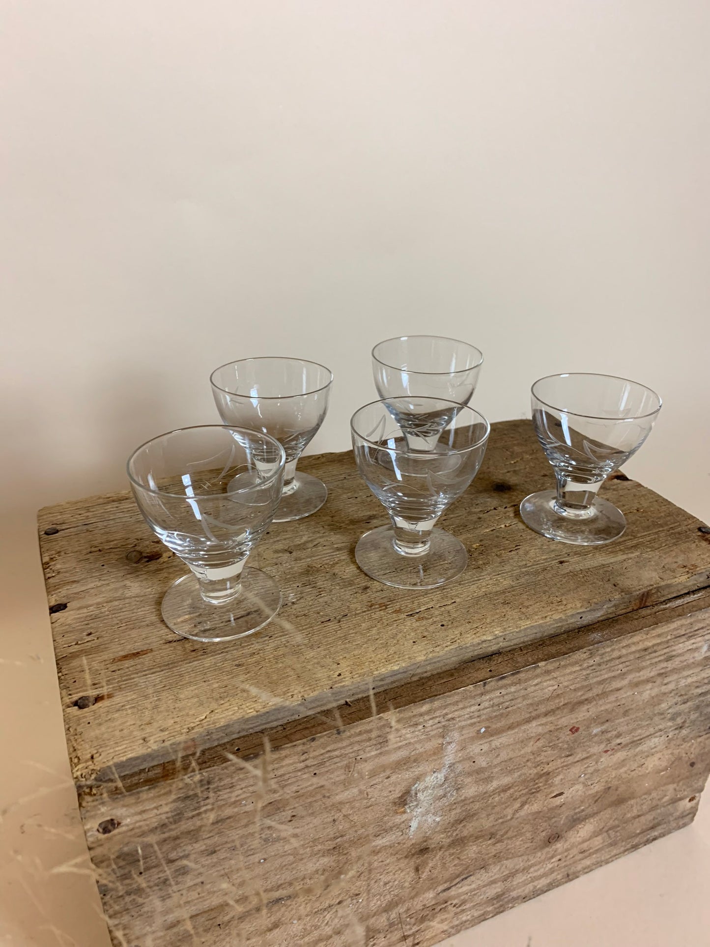 5 kleine feine Gläser - zusammen verkauft, der Preis gilt für alle 5