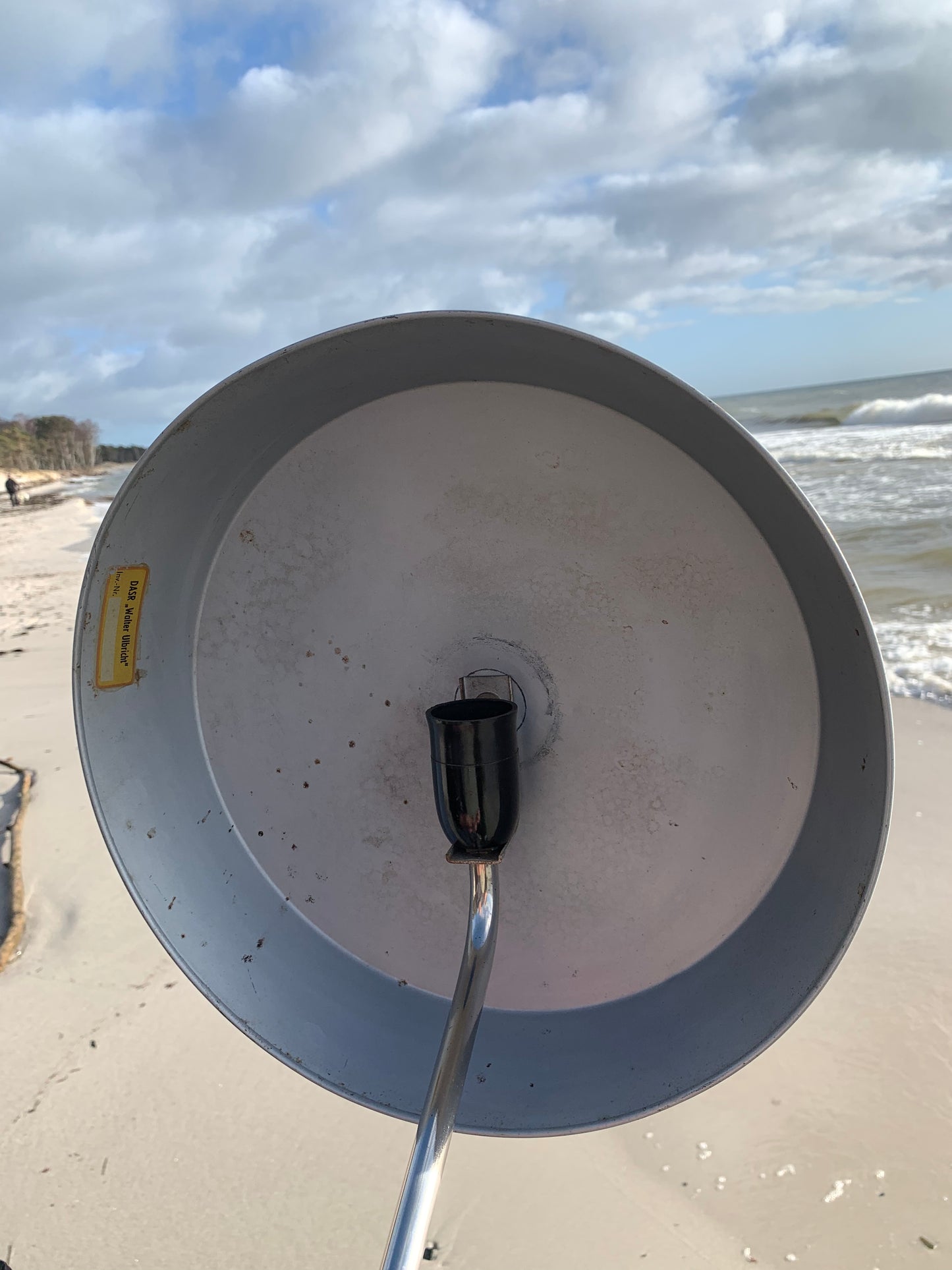 Schöne graue Vintage-Lampe