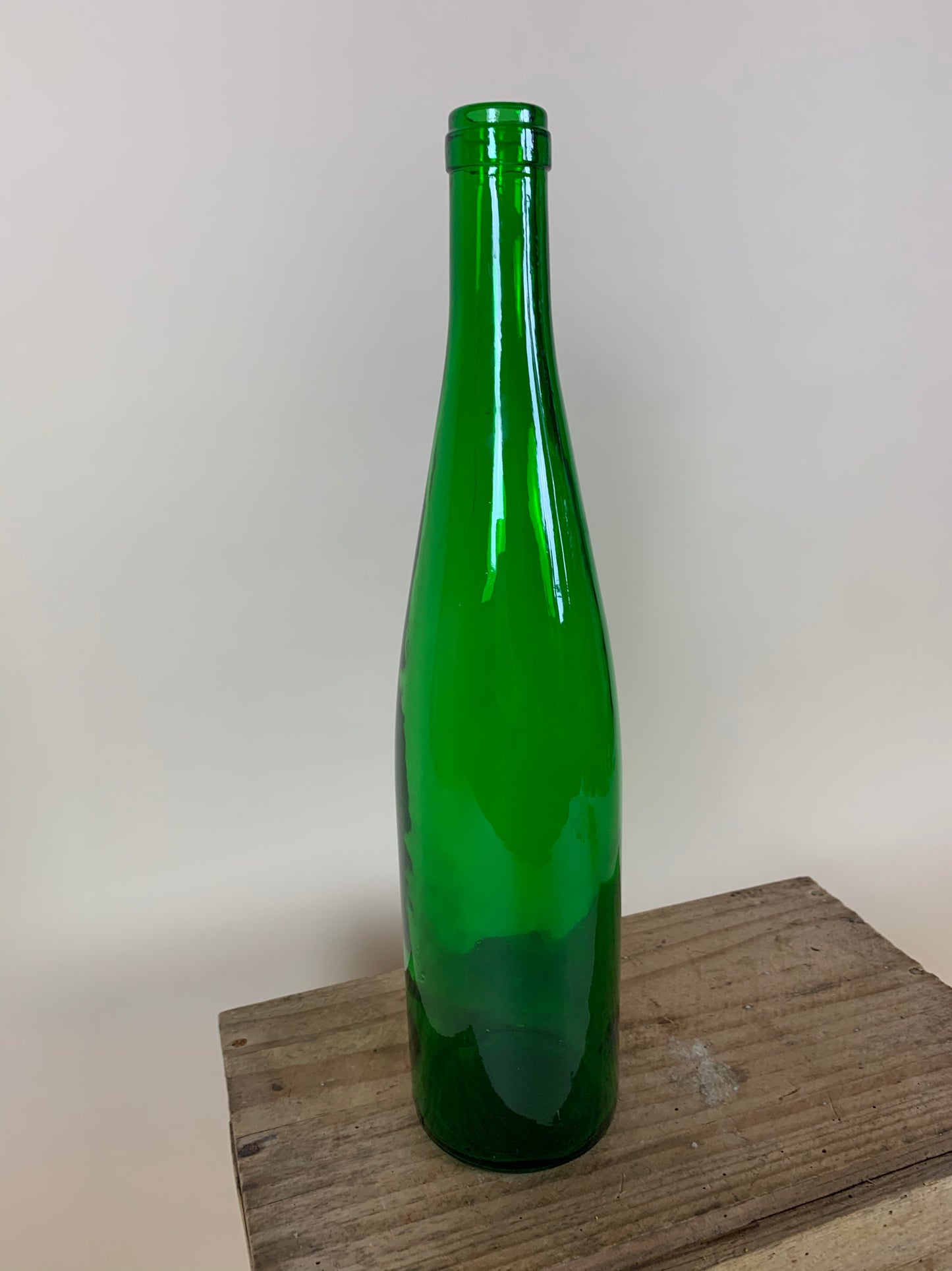 Grüne Glasflasche