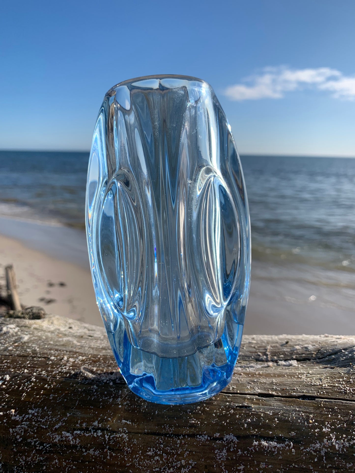 Dekorative Glasvase - Blau