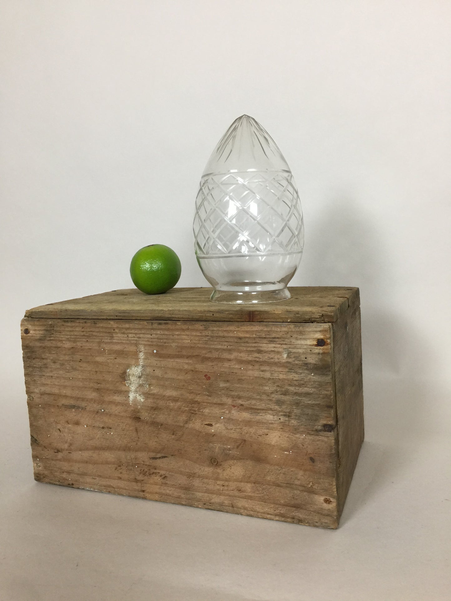 Schönes altes Lampenglas