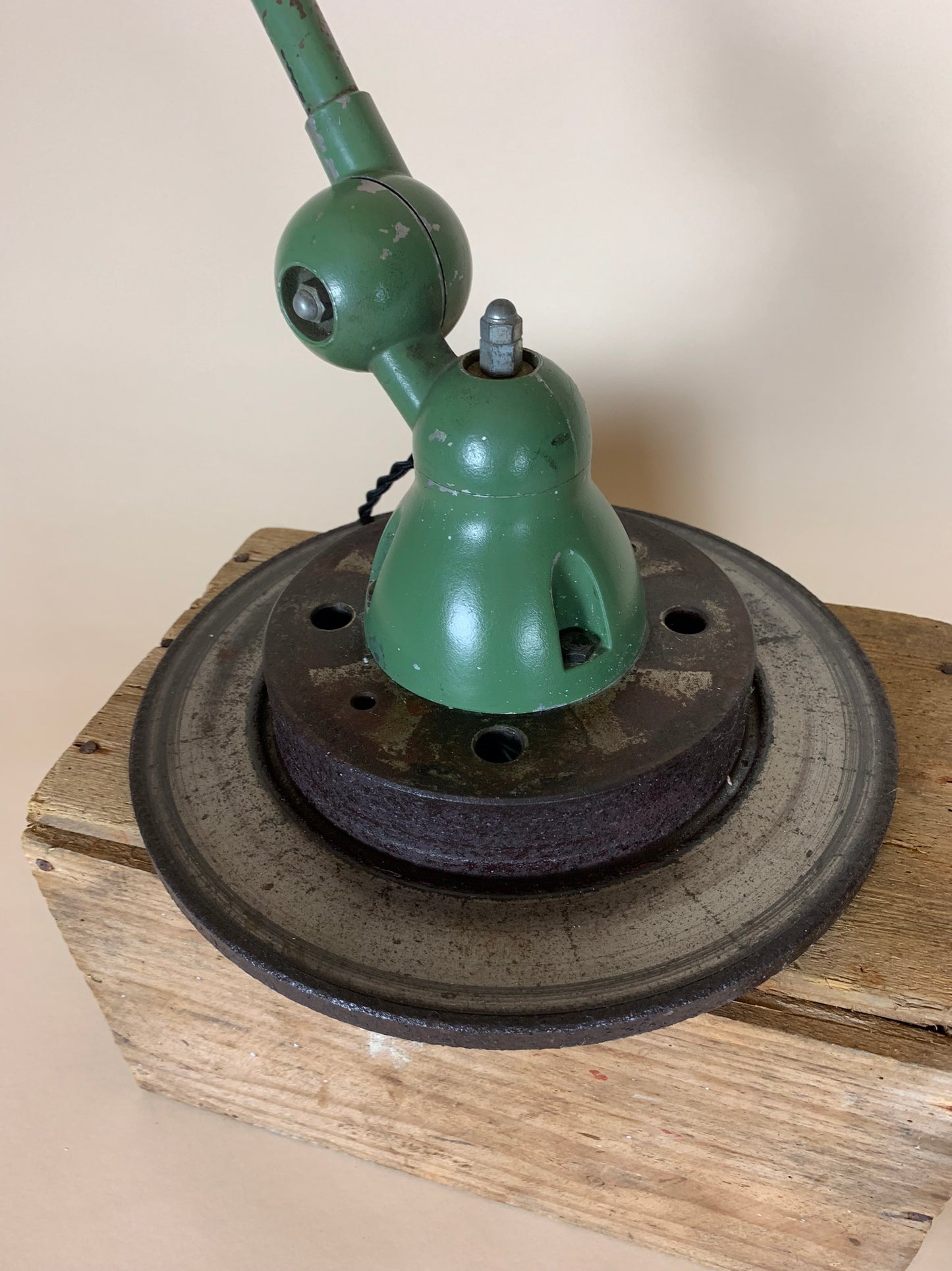 Jieldé Lampe in Grün für Wand oder Tisch