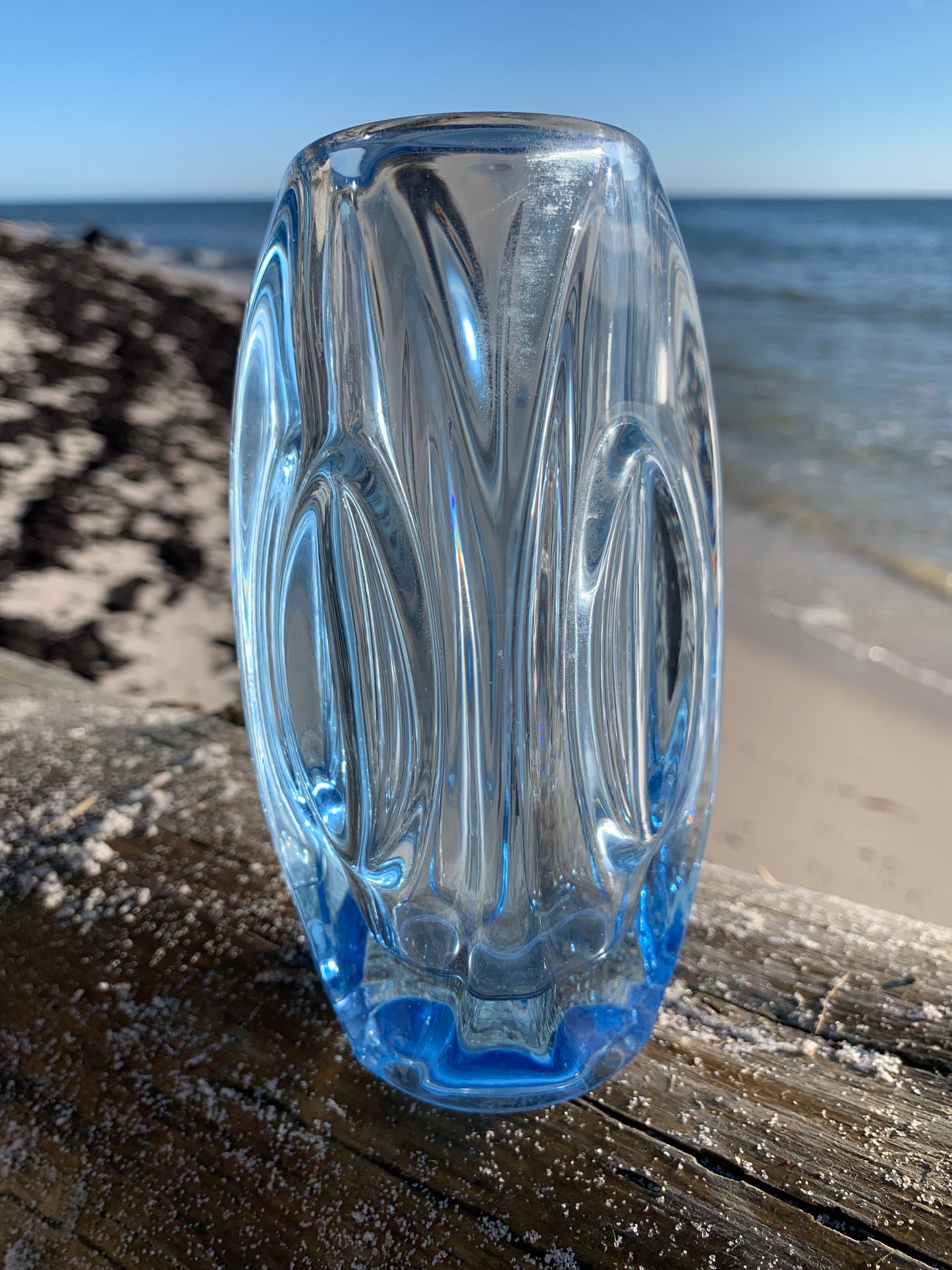 Dekorative Glasvase - Blau