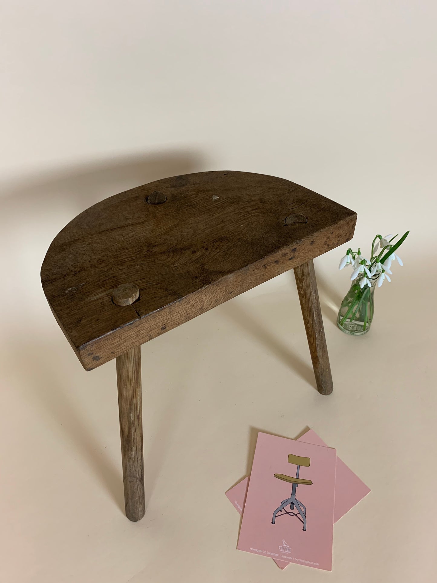 Melkschemel aus Holz